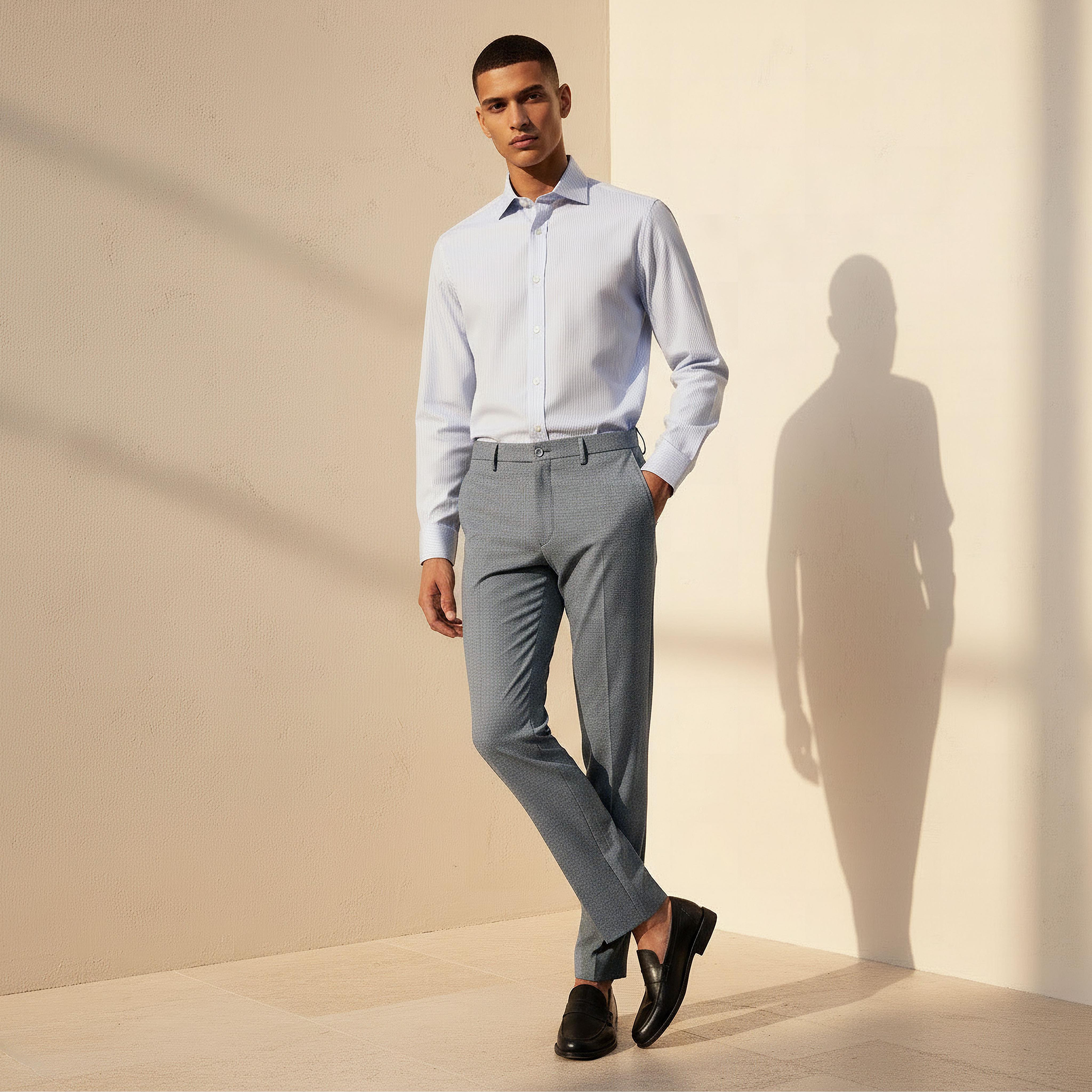 Slim Fit Flexi Waist Formal Trousers-men-clothing-bottoms-trousersandchinos-trousers-image-3