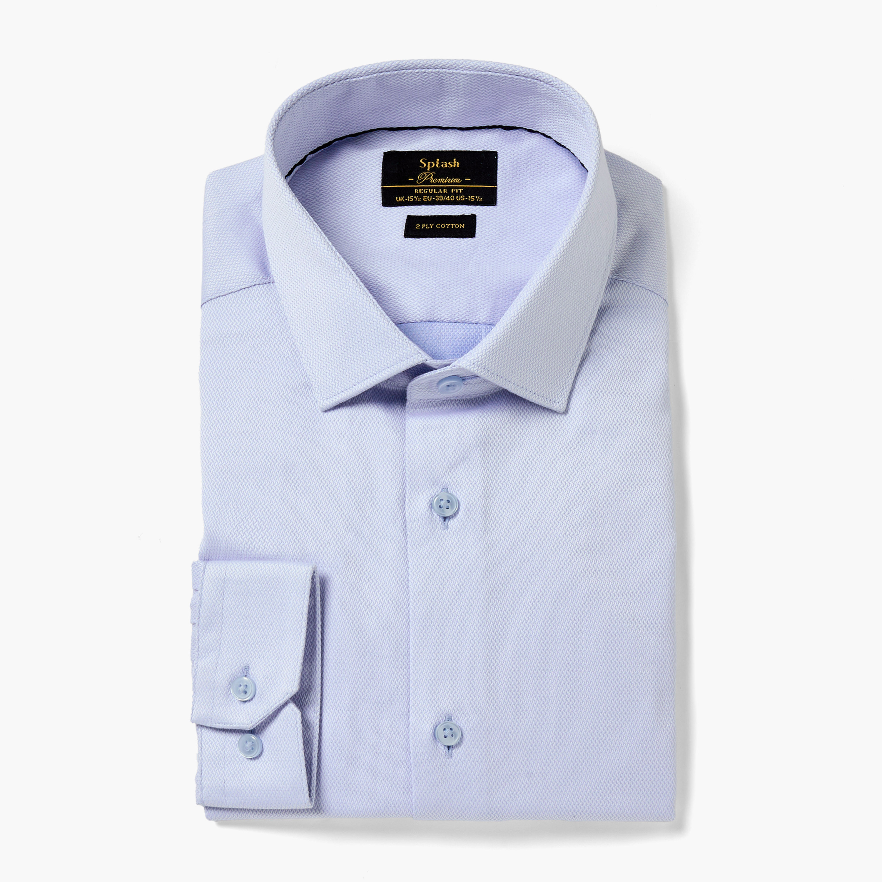 قميص بارز الملمس بقصّة عادية وأكمام طويلة-men-clothing-shirts-image-5