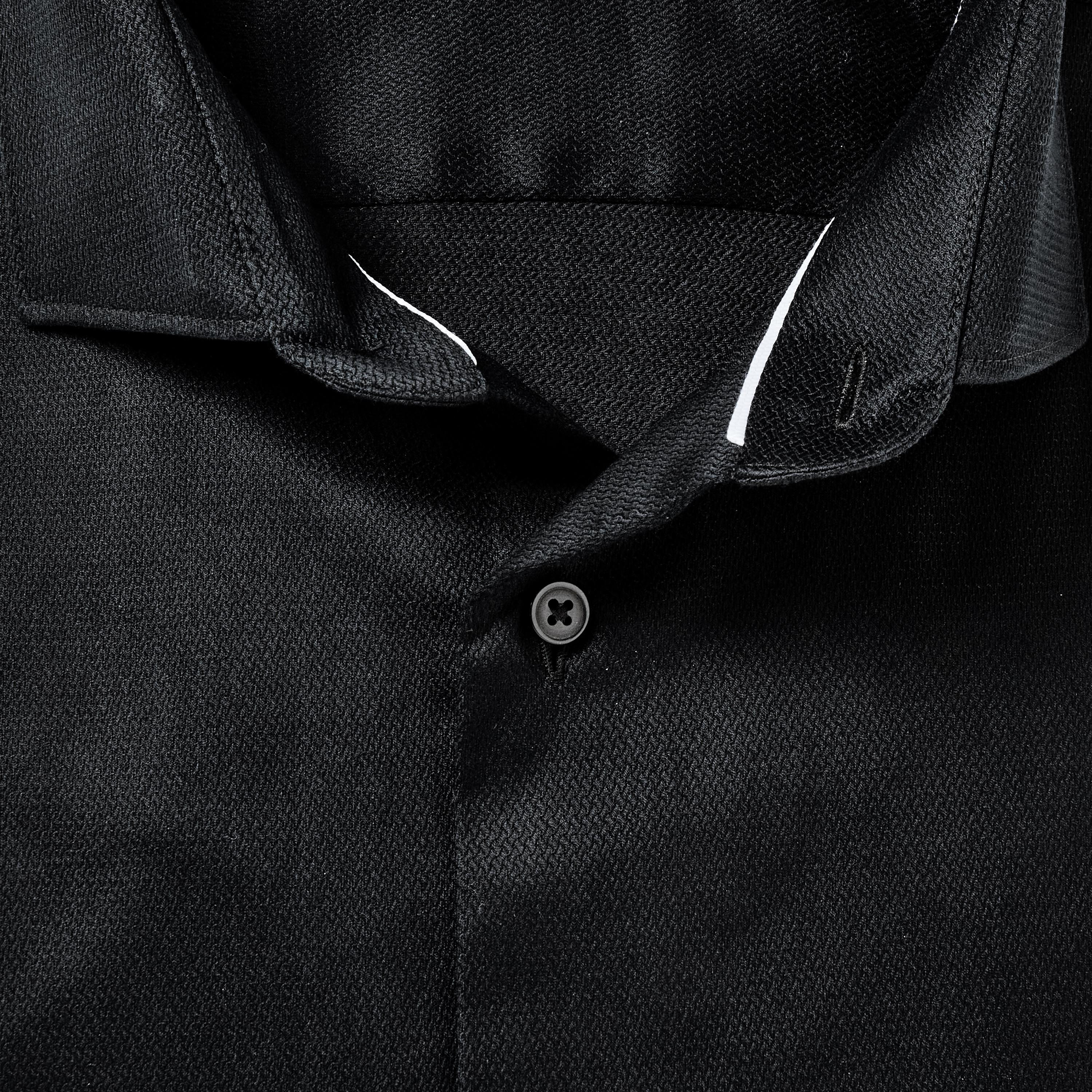 قميص بقصة سليم وياقة وملمس بارز وأكمام طويلة للرجال-men-clothing-shirts-image-6