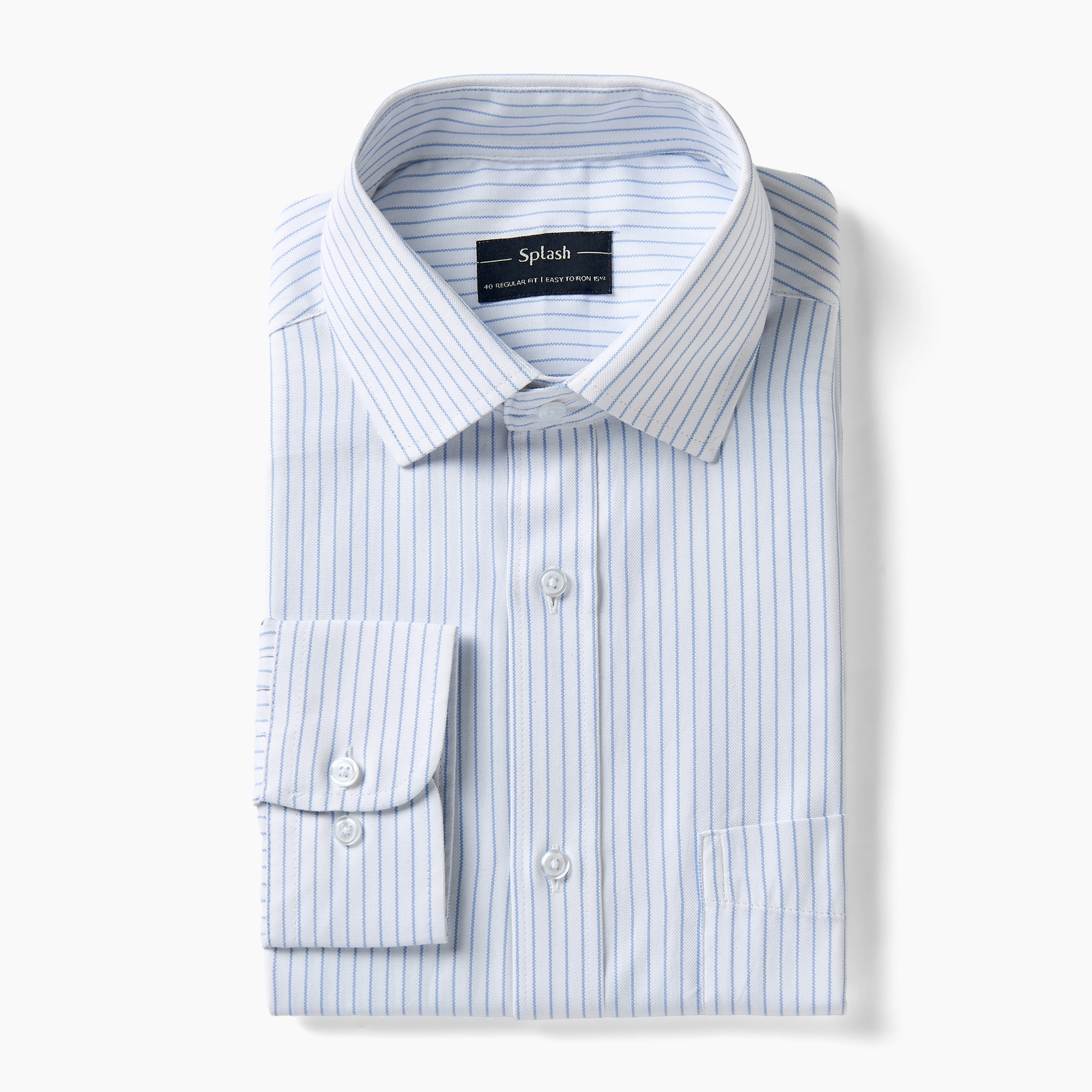 قميص رجالي مخطط بياقة وقصة عادية وأكمام طويلة-men-clothing-shirts-image-5