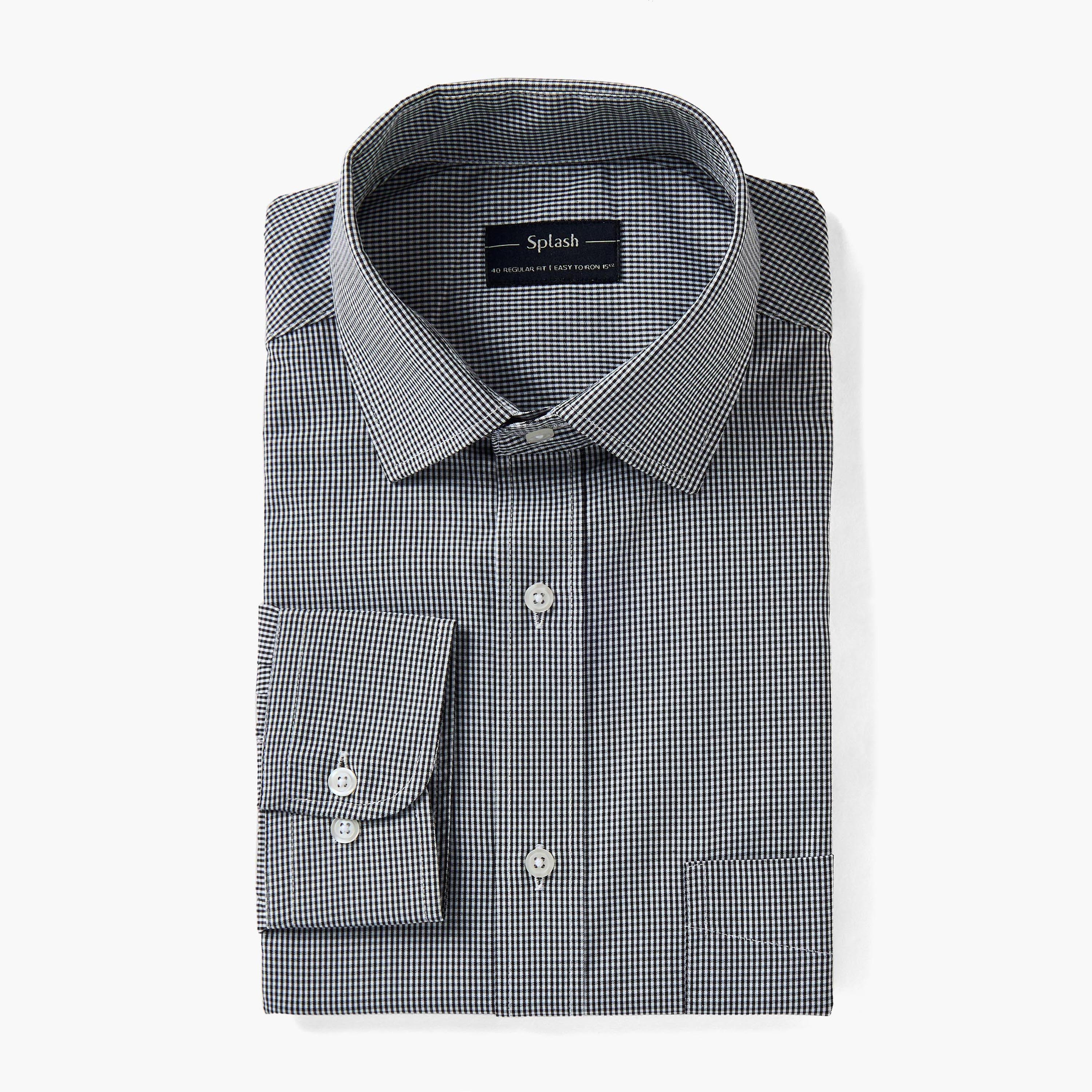 Men Regular Fit Collared Checked Long Sleeves Shirt-men-clothing-shirts-image-5