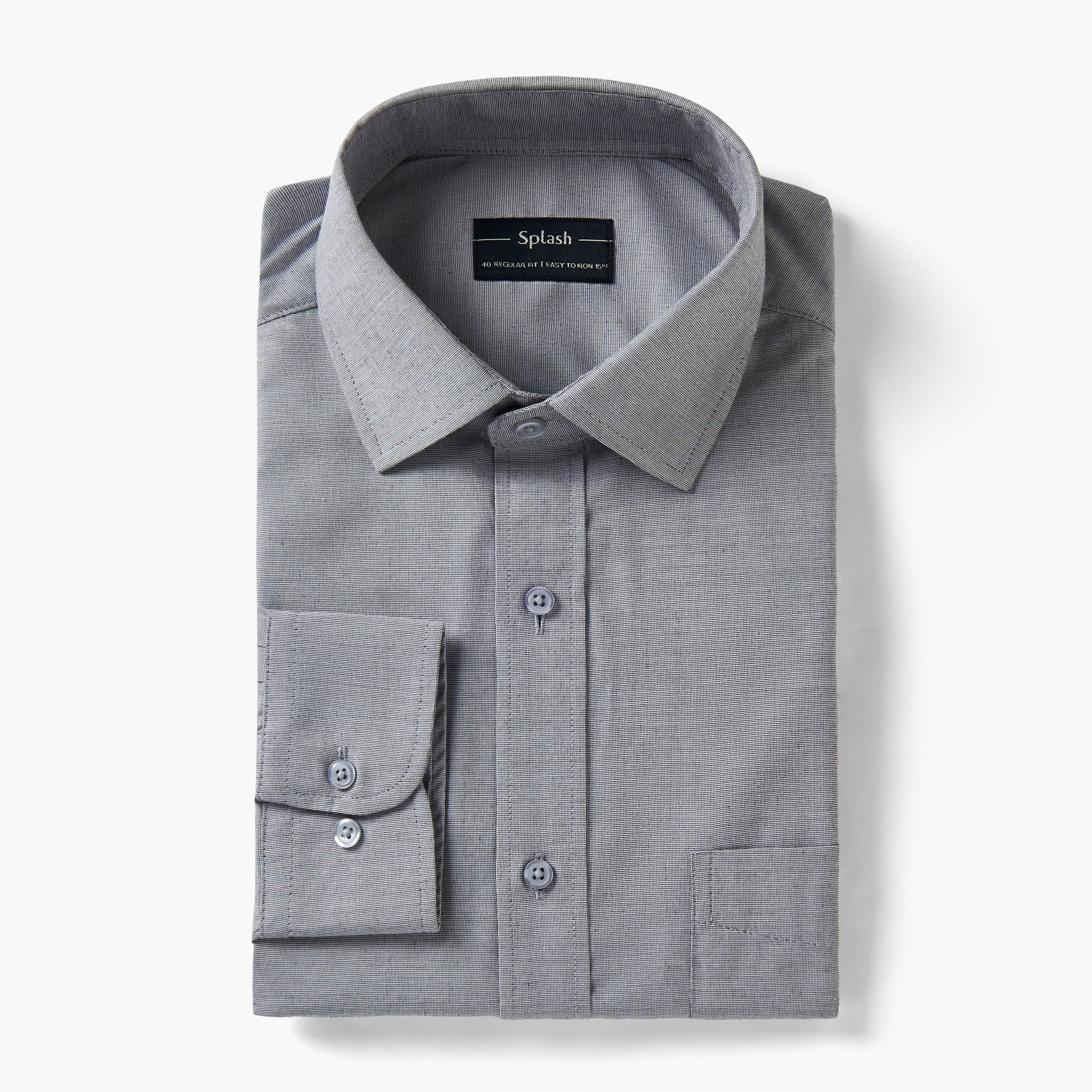 قميص فيلافيل كاروهات بقصة عادية وأكمام طويلة-men-clothing-shirts-image-5