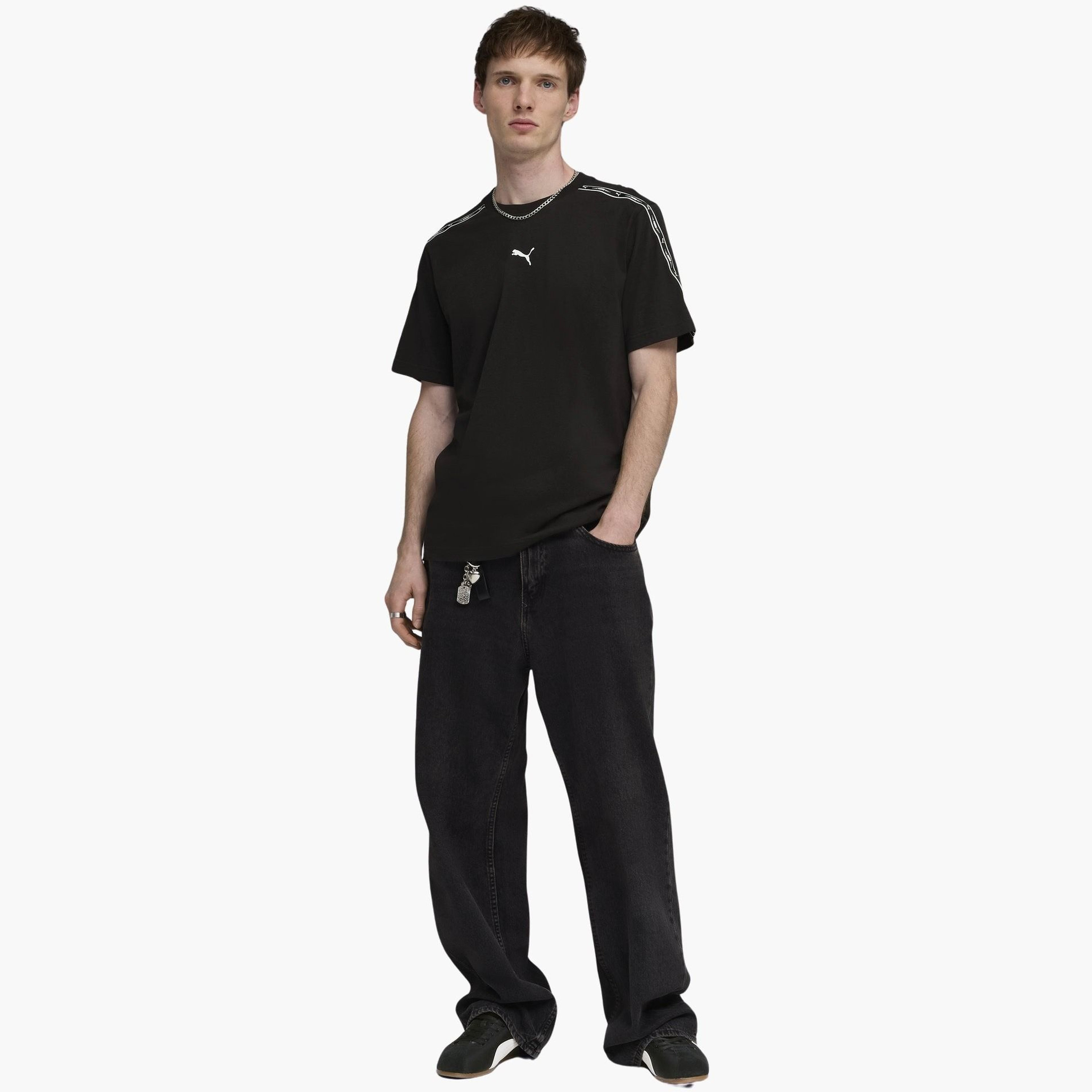بوما - تيشيرت رجالي يومي بأكمام قصيرة شعار TAPE-men-clothing-sportswearandactivewear-tshirtsandpolos-image-2