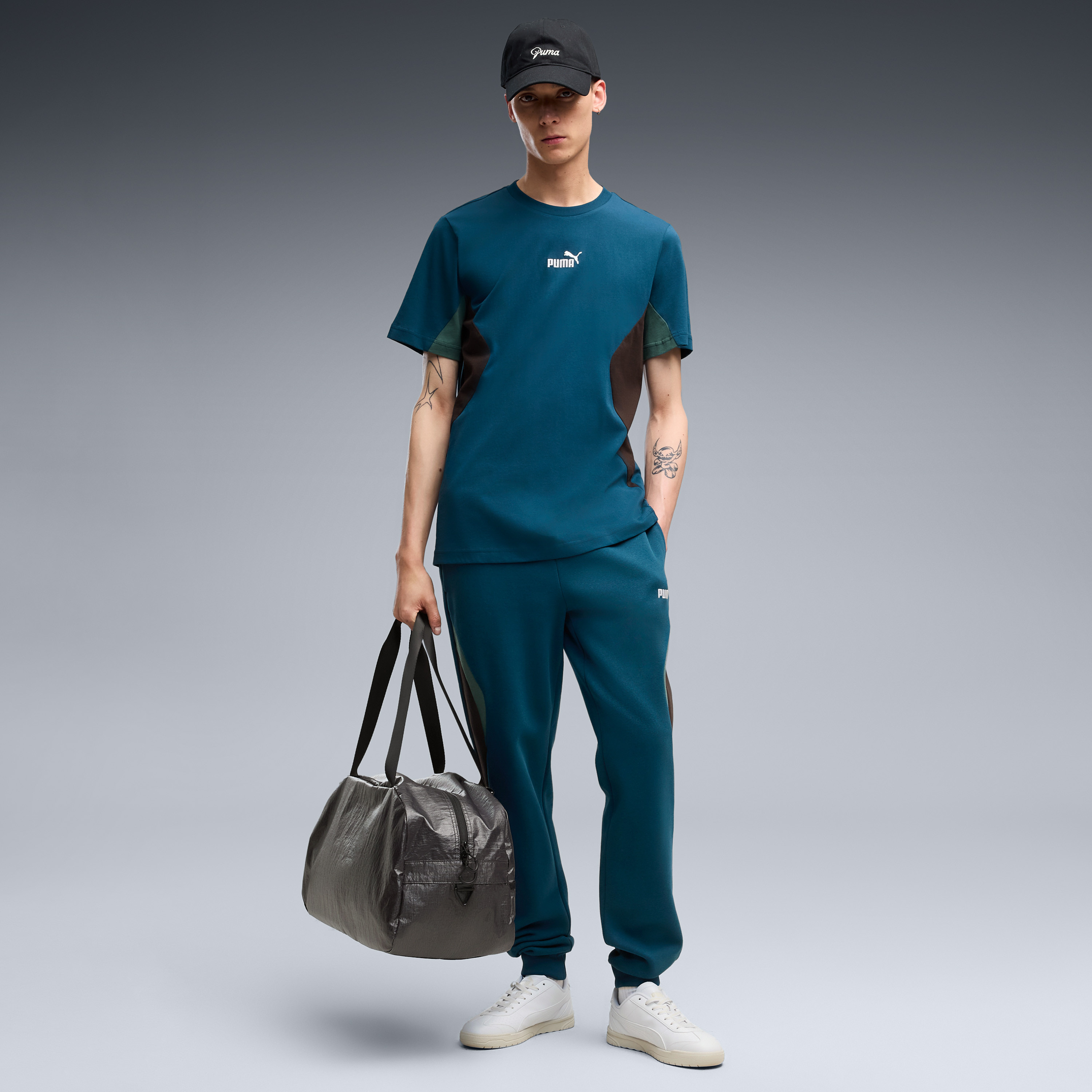 بوما - تيشيرت رجالي أساسي ياقة دائرية بلوك-men-clothing-sportswearandactivewear-tshirtsandpolos-image-2