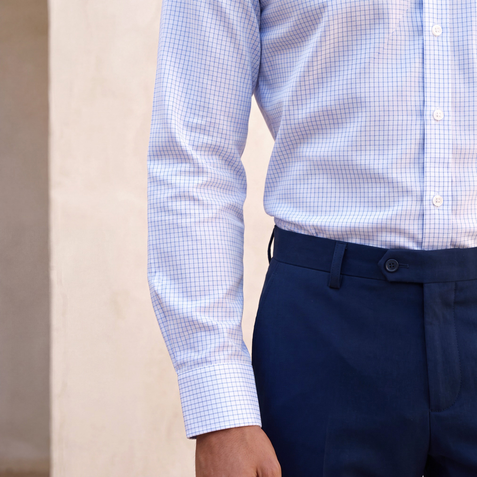 قميص كاروهات بقصة عادية وياقة وأكمام طويلة-men-clothing-shirts-image-6