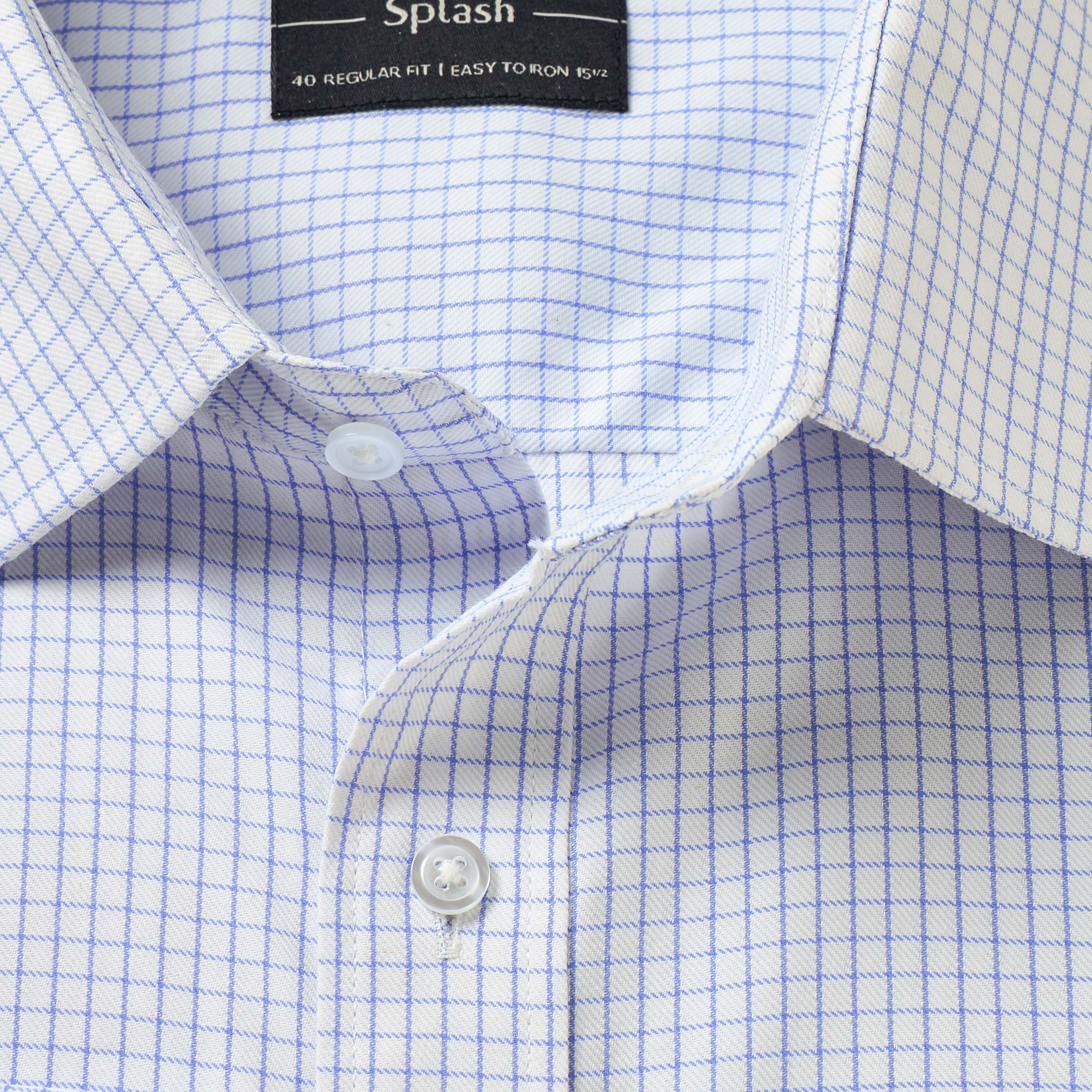 قميص كاروهات بقصة عادية وياقة وأكمام طويلة-men-clothing-shirts-image-7