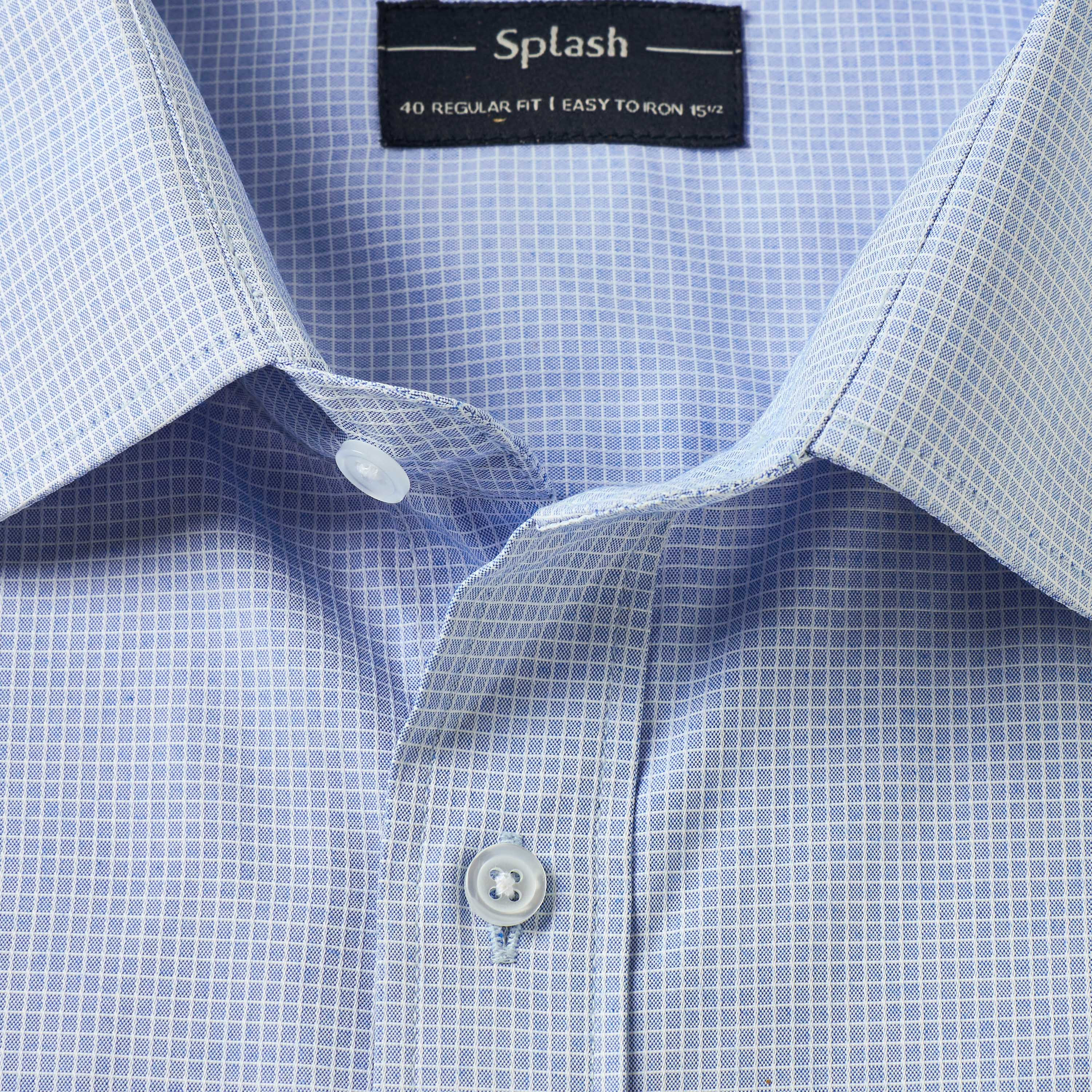 قميص كاروهات بقصة عادية وياقة وأكمام طويلة-men-clothing-shirts-image-7
