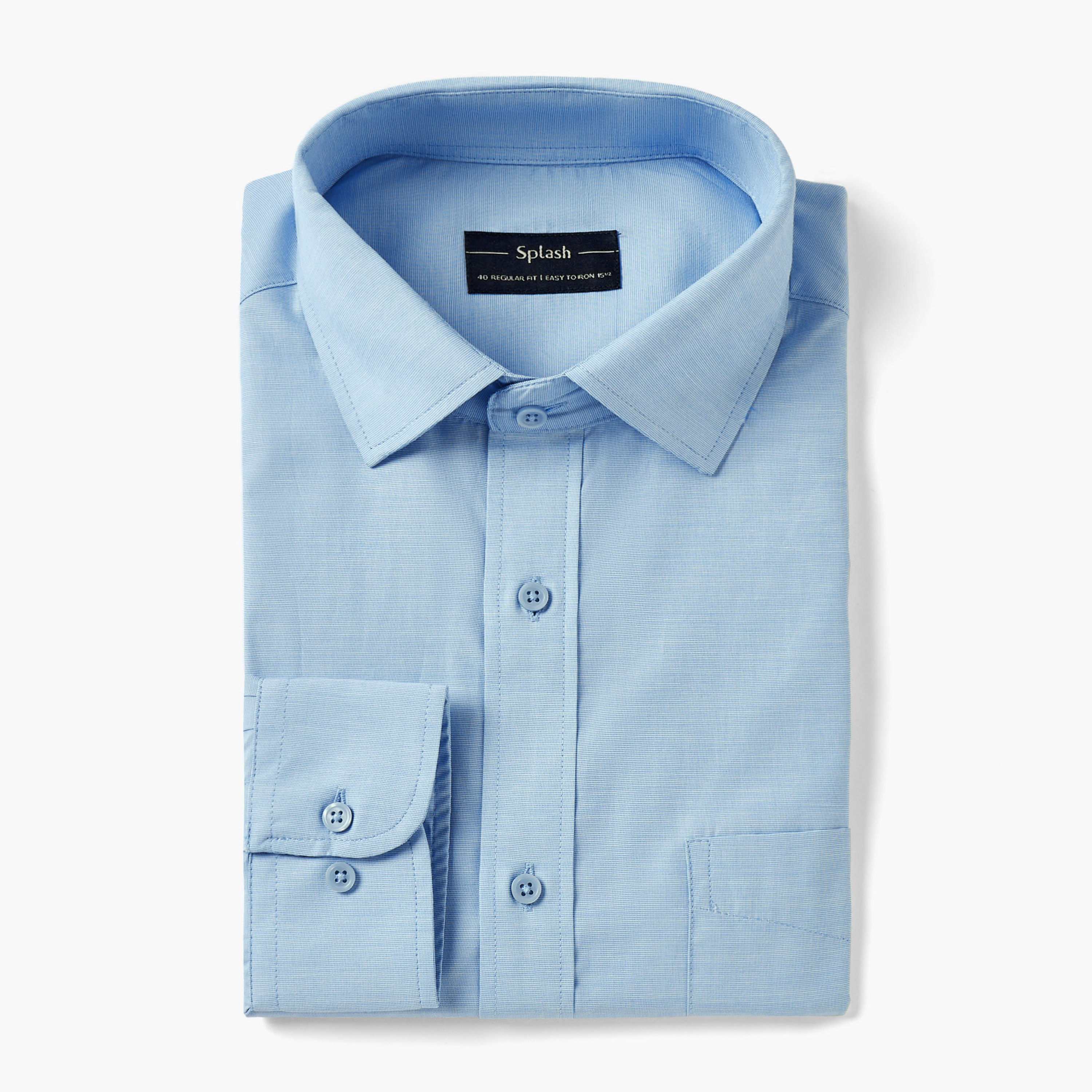 قميص بارز الملمس بأكمام طويلة وقصة وياقة مريحة-men-clothing-shirts-image-5
