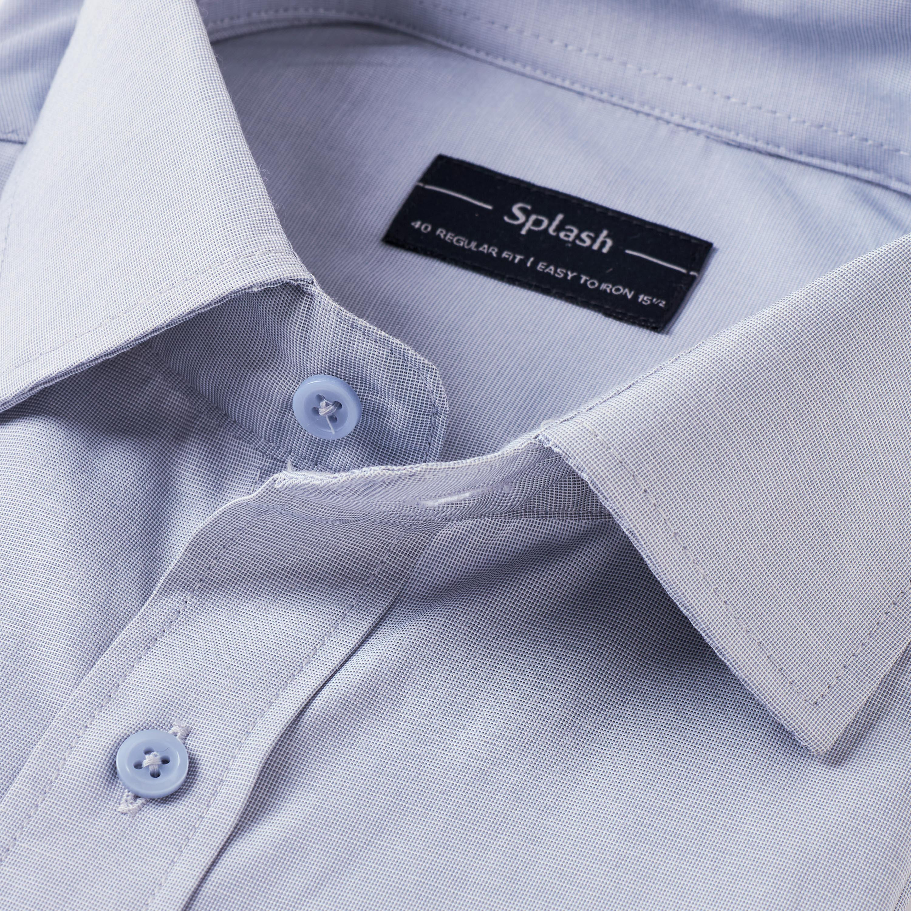 Regular Fit Collared Textured Long Sleeves Shirt-men-clothing-shirts-image-2
