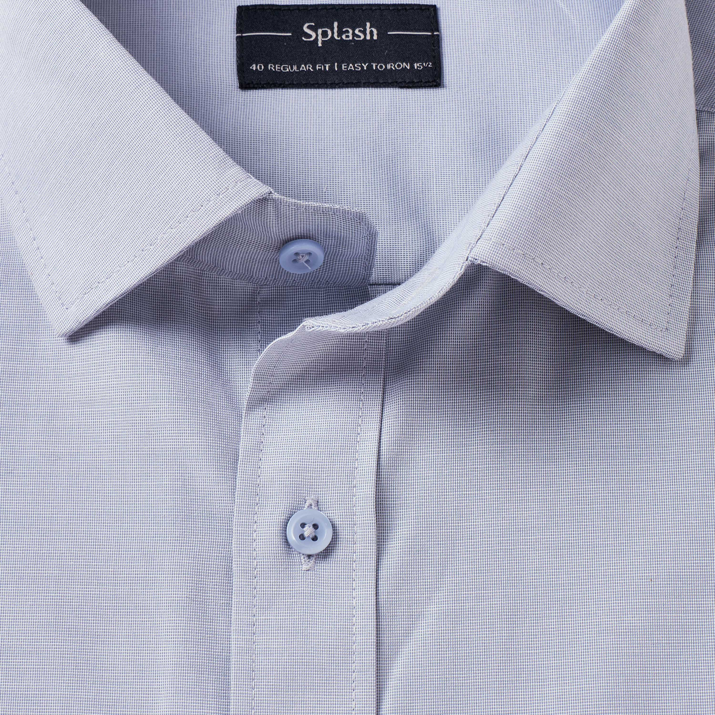 Regular Fit Collared Textured Long Sleeves Shirt-men-clothing-shirts-image-7