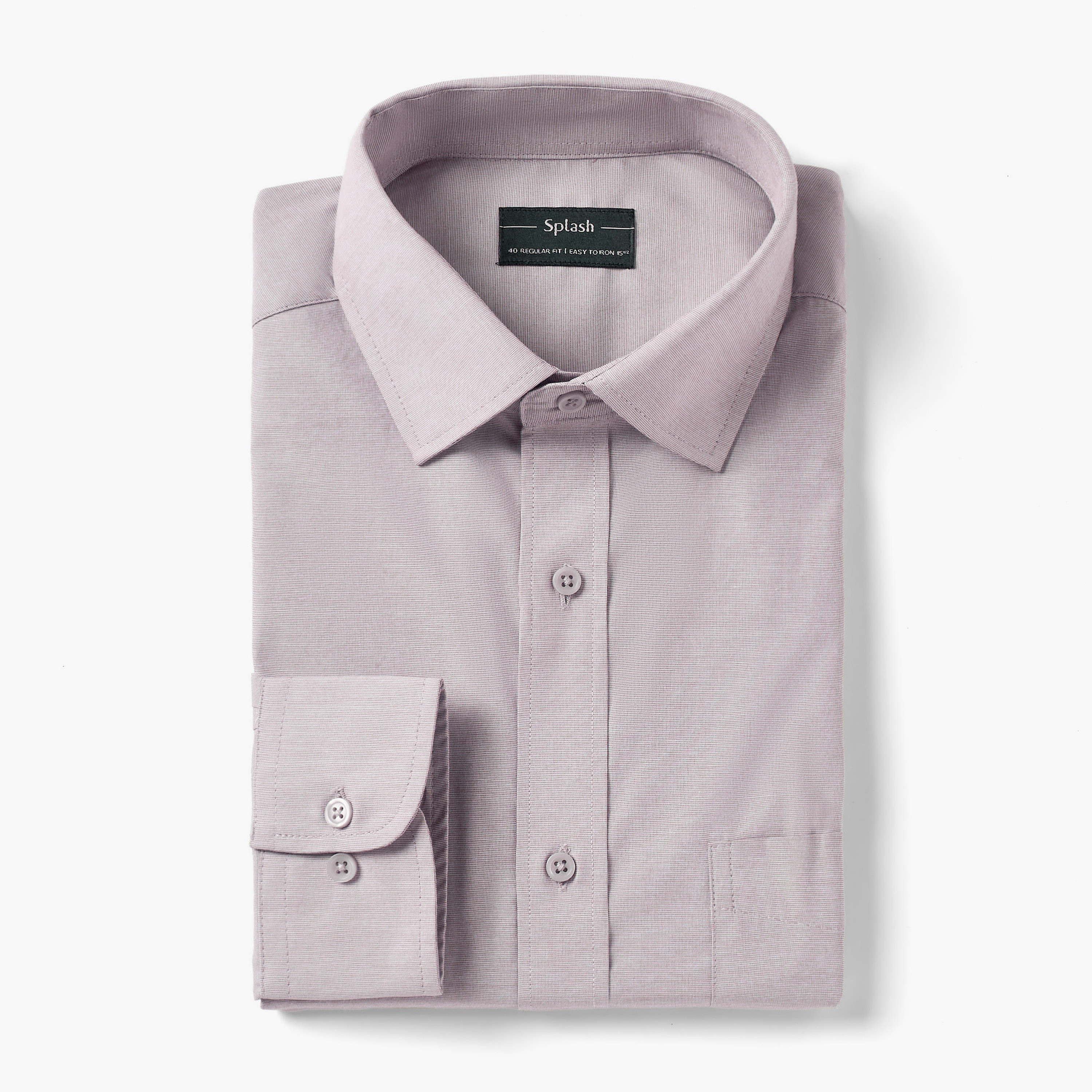 قميص بارز الملمس بأكمام طويلة وقصة وياقة مريحة-men-clothing-shirts-image-5