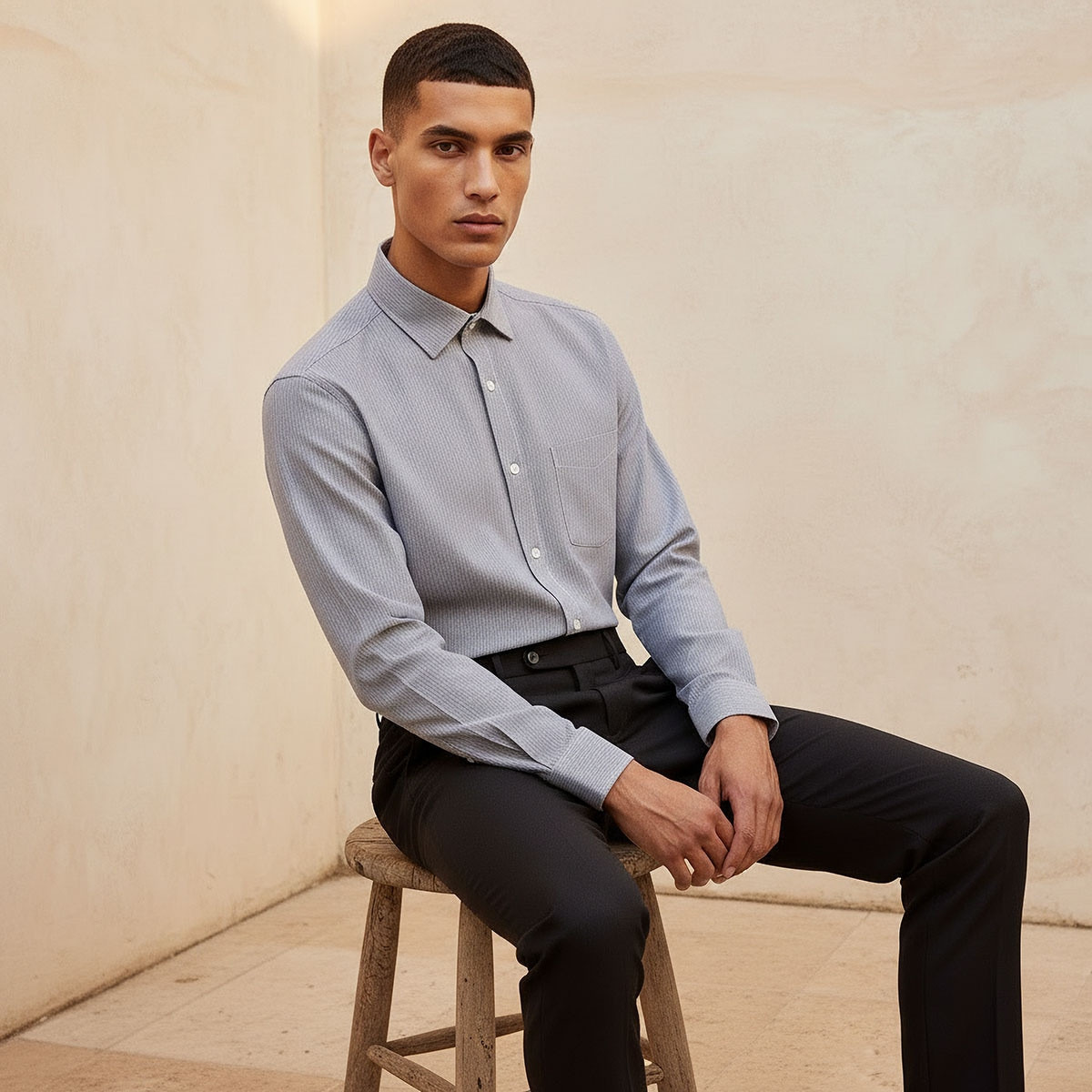 Regular Fit Collared Striped Long Sleeves Shirt-men-clothing-shirts-image-6