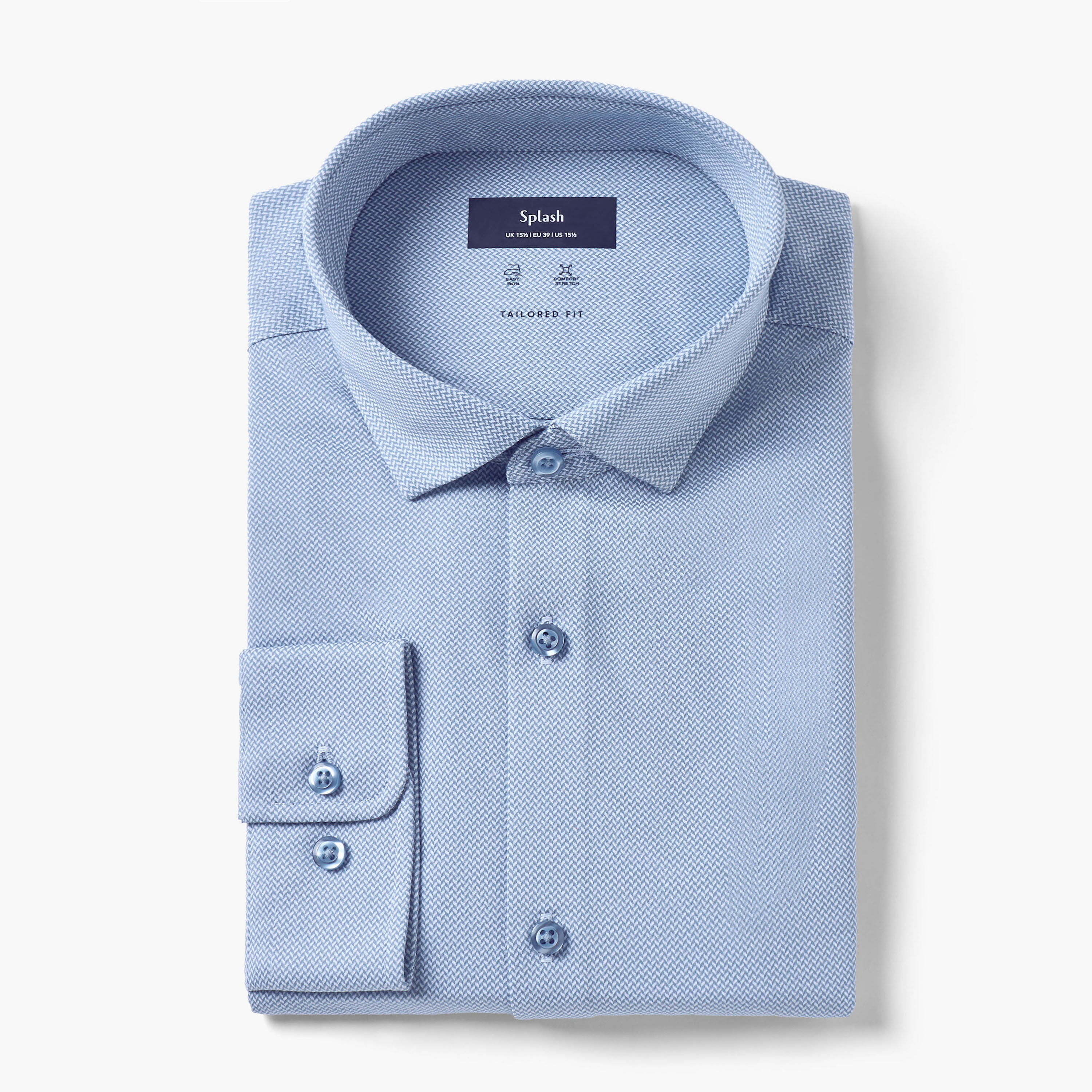 قميص بارز الملمس بقصّة عادية وأكمام طويلة-men-clothing-shirts-image-5