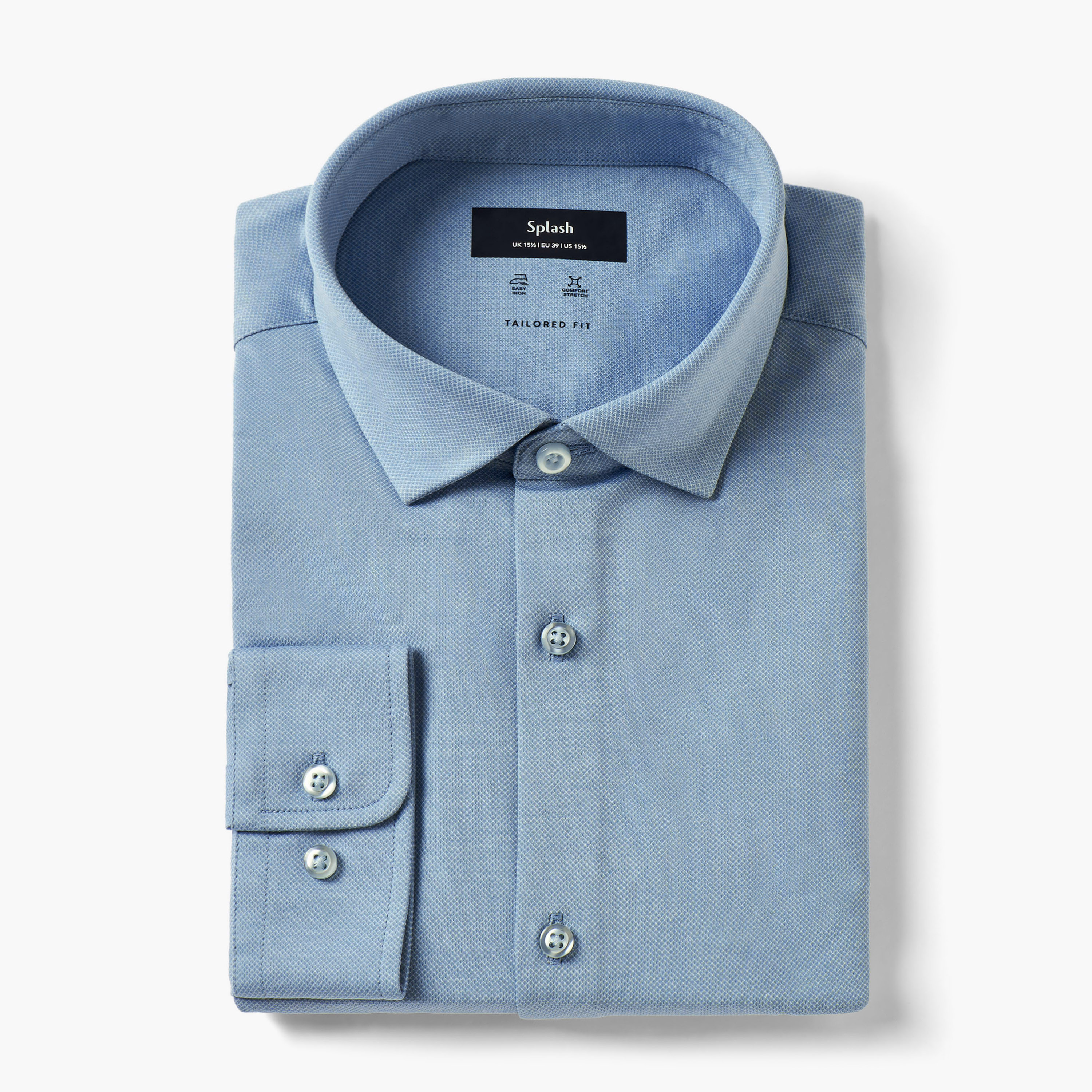 Regular Fit Collared Textured Long Sleeves Shirt-men-clothing-shirts-image-5