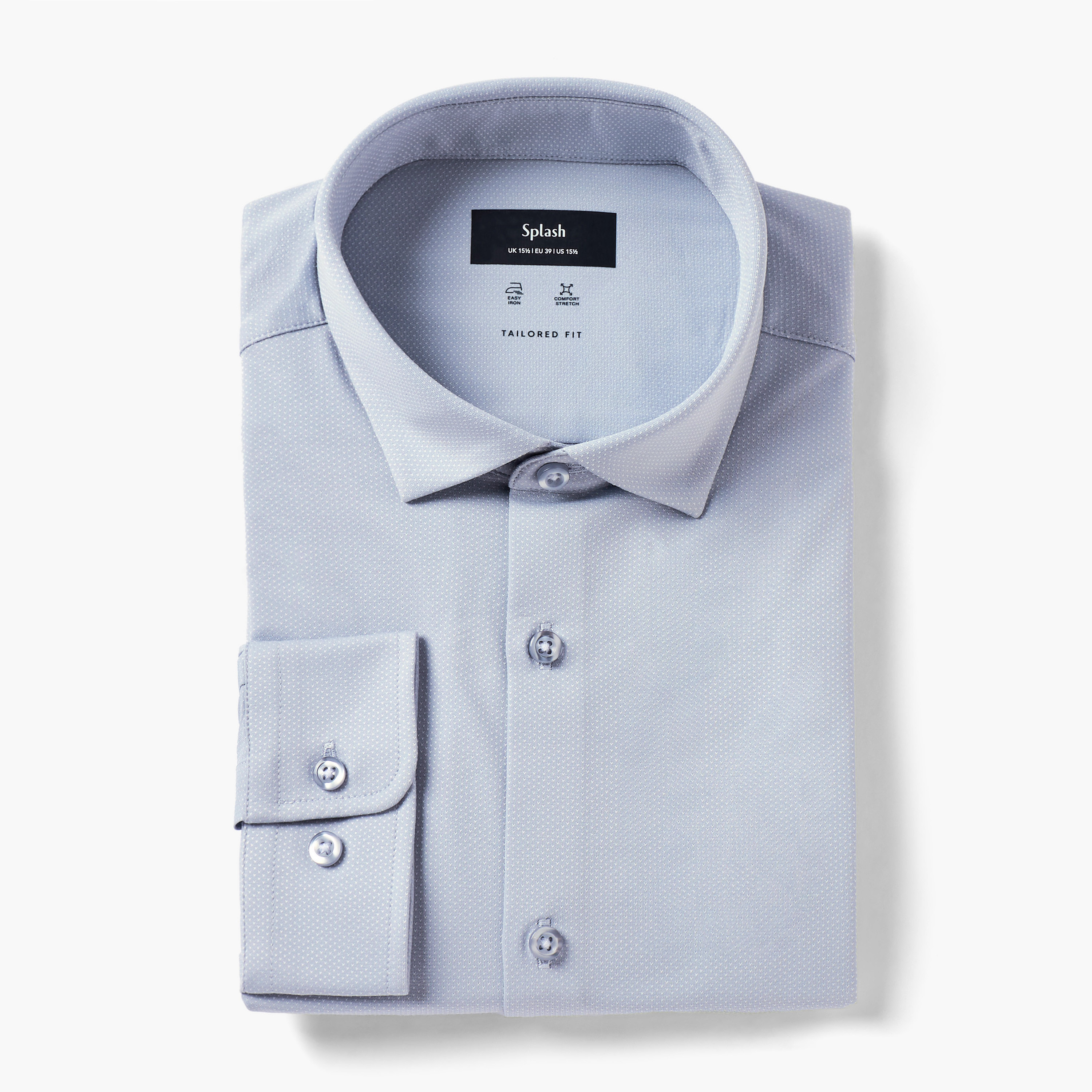 قميص بارز الملمس بقصّة عادية وأكمام طويلة-men-clothing-shirts-image-5