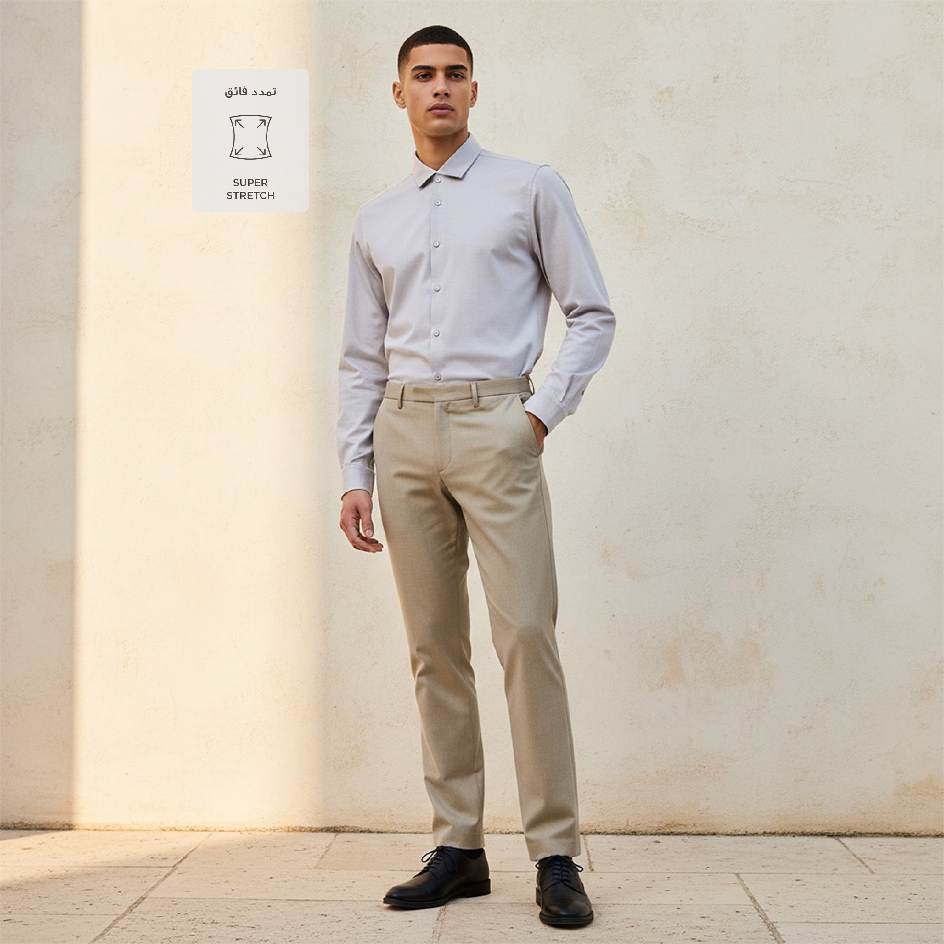 Regular Fit Collared Textured Long Sleeves Shirt-men-clothing-shirts-image-3