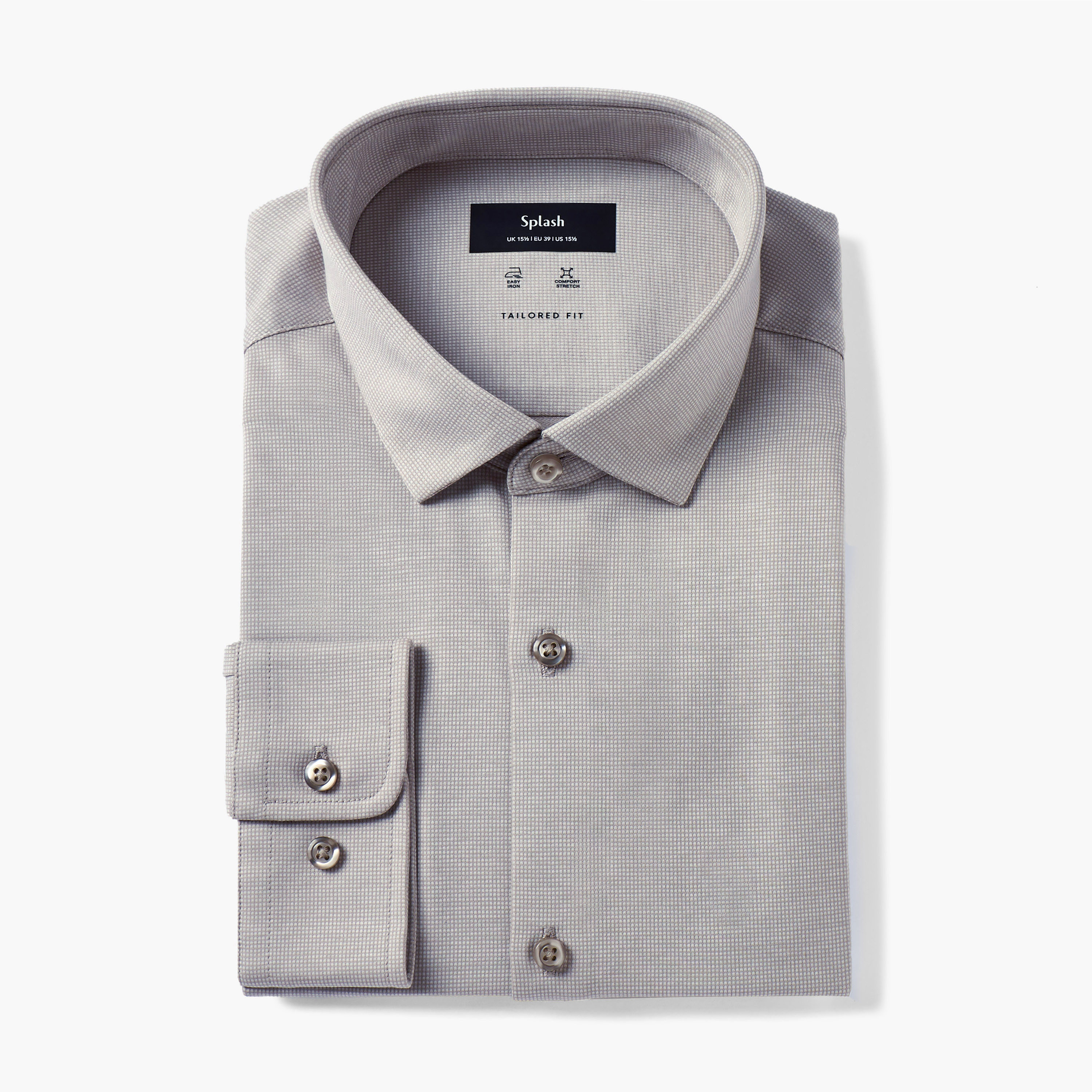 قميص بارز الملمس بقصة وياقة عادية وأكمام طويلة-men-clothing-shirts-image-5