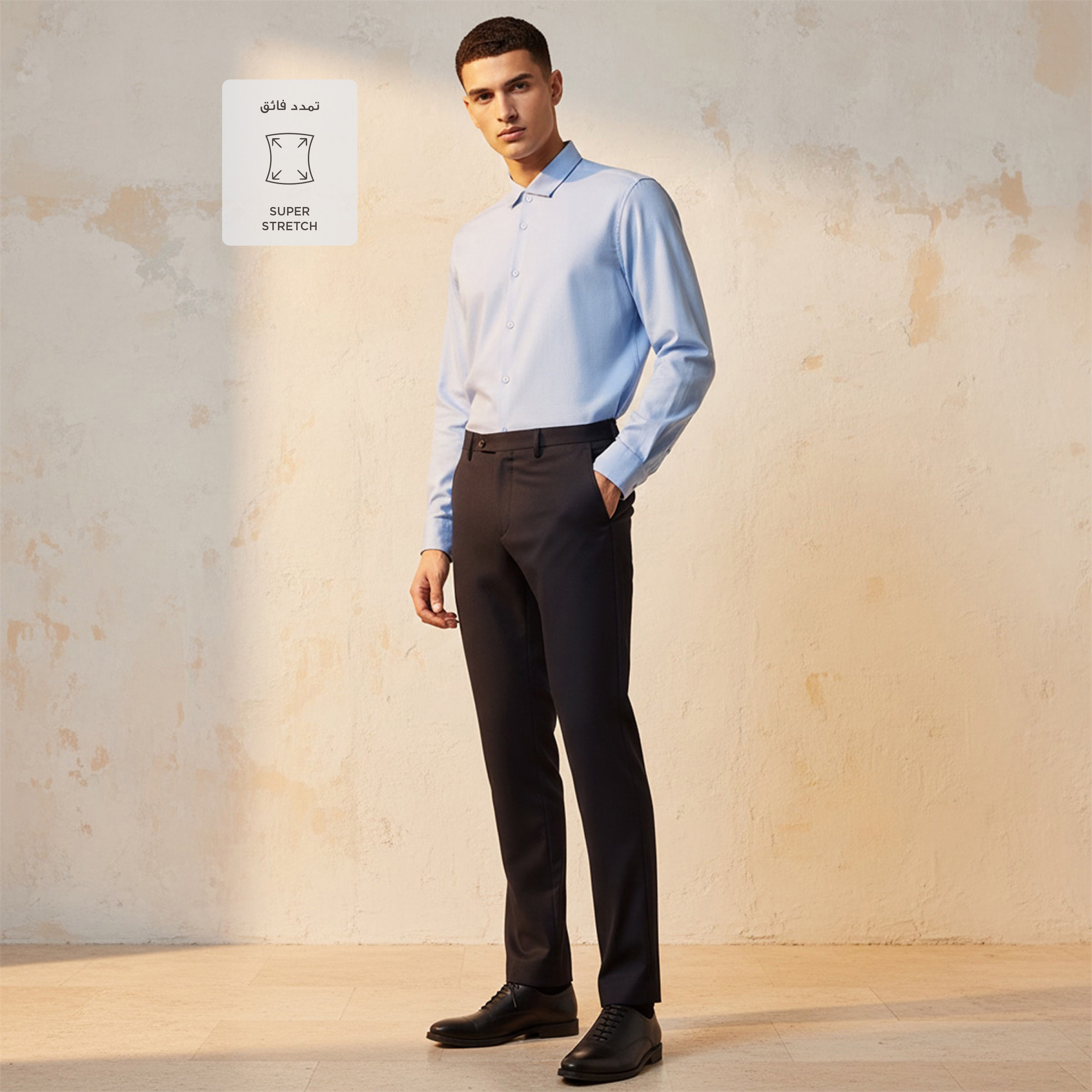 Regular Fit Collared Long Sleeves Shirt-men-clothing-shirts-image-4