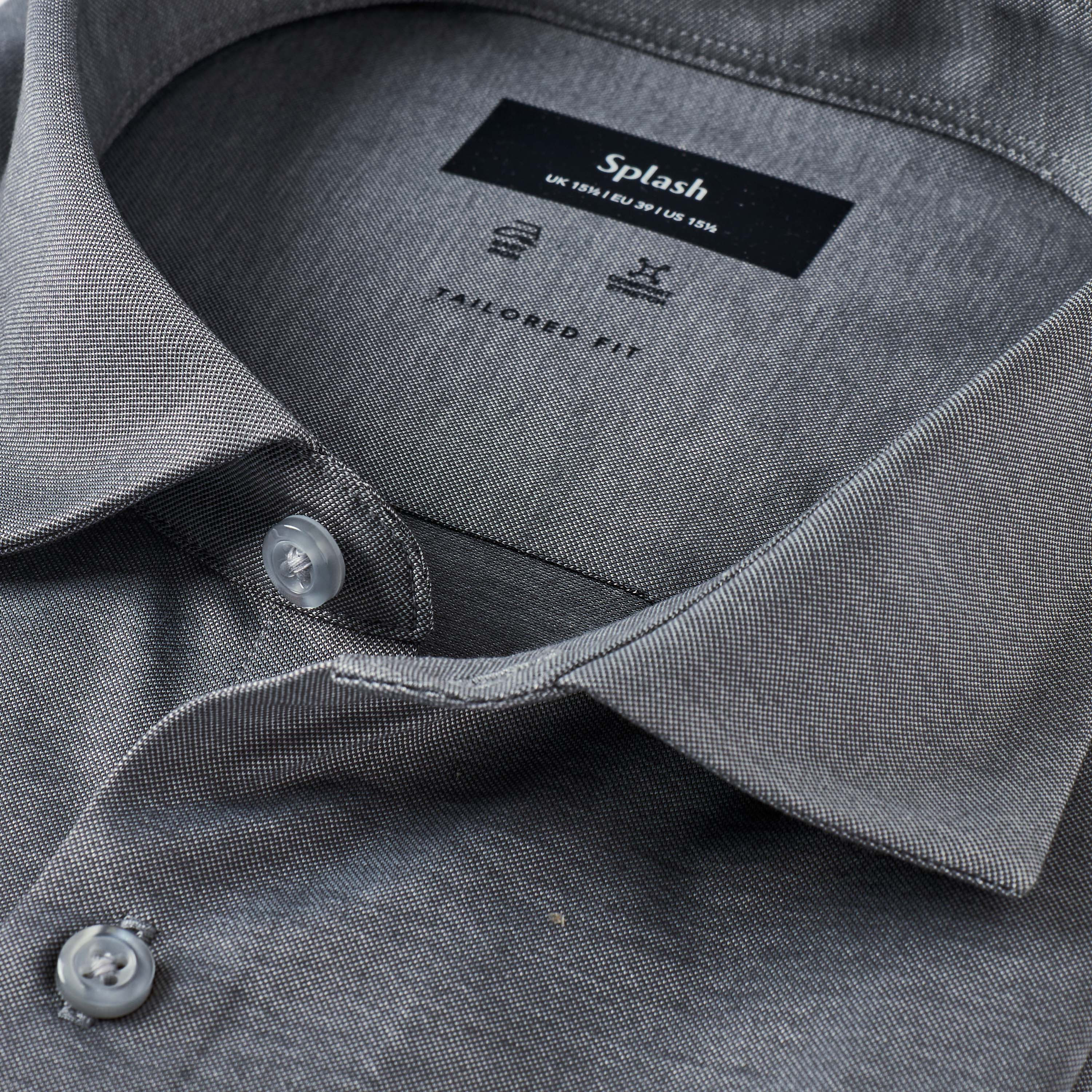 قميص بارز الملمس بقصة عادية وأكمام طويلة-men-clothing-shirts-image-2