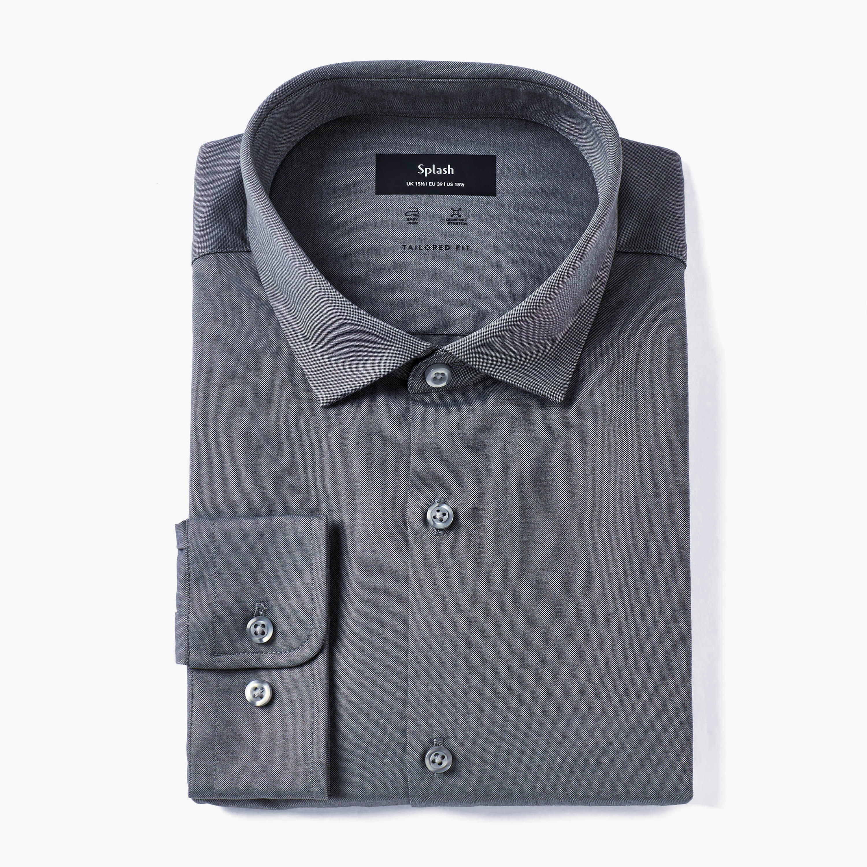 قميص بارز الملمس بقصة عادية وأكمام طويلة-men-clothing-shirts-image-5