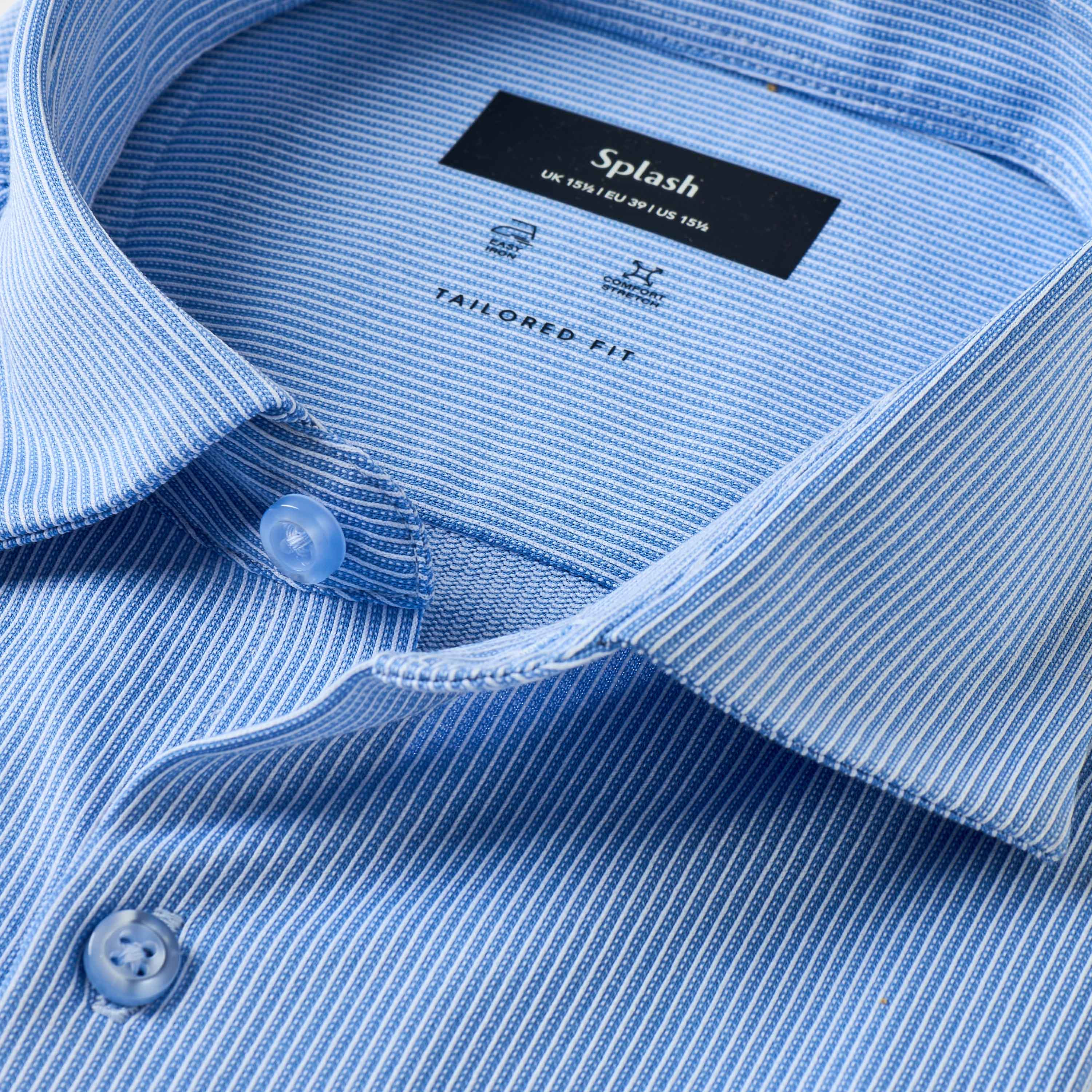 قميص مقلّم بقصّة عادية وأكمام طويلة-men-clothing-shirts-image-2