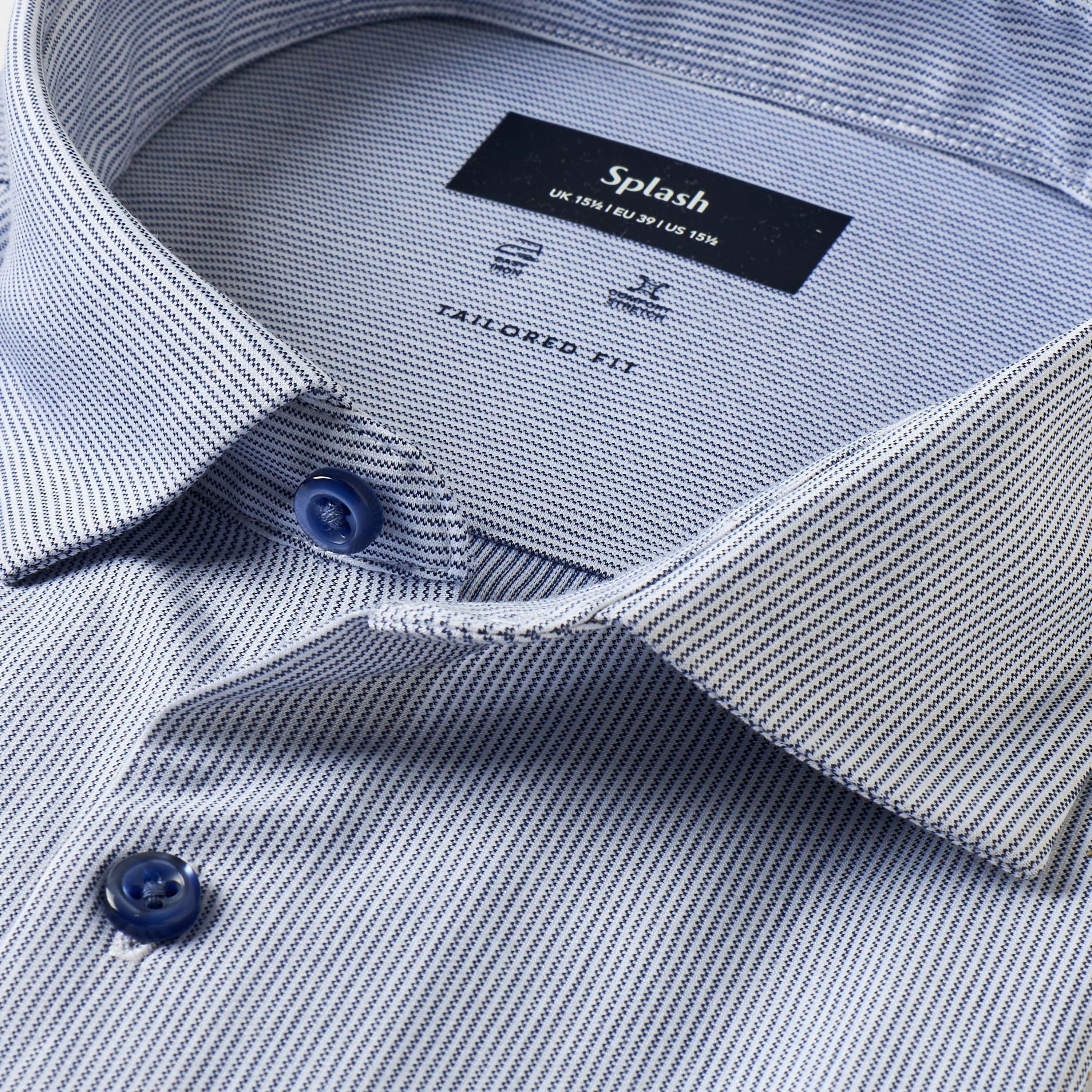 Regular Fit Collared Striped Long Sleeves Shirt-men-clothing-shirts-image-2