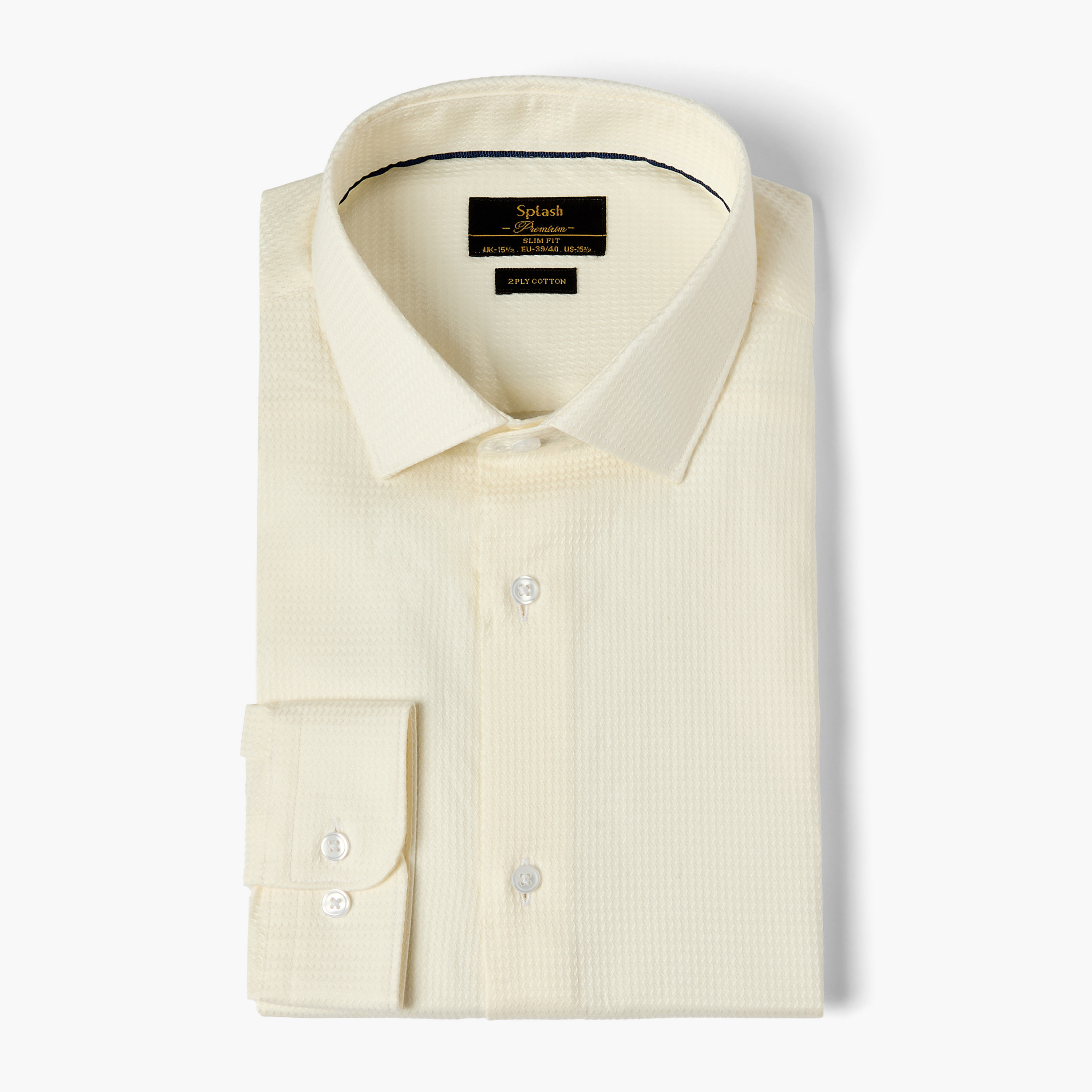 قميص بياقة عادية وأكمام طويلة وقصة سليم-men-clothing-shirts-image-5