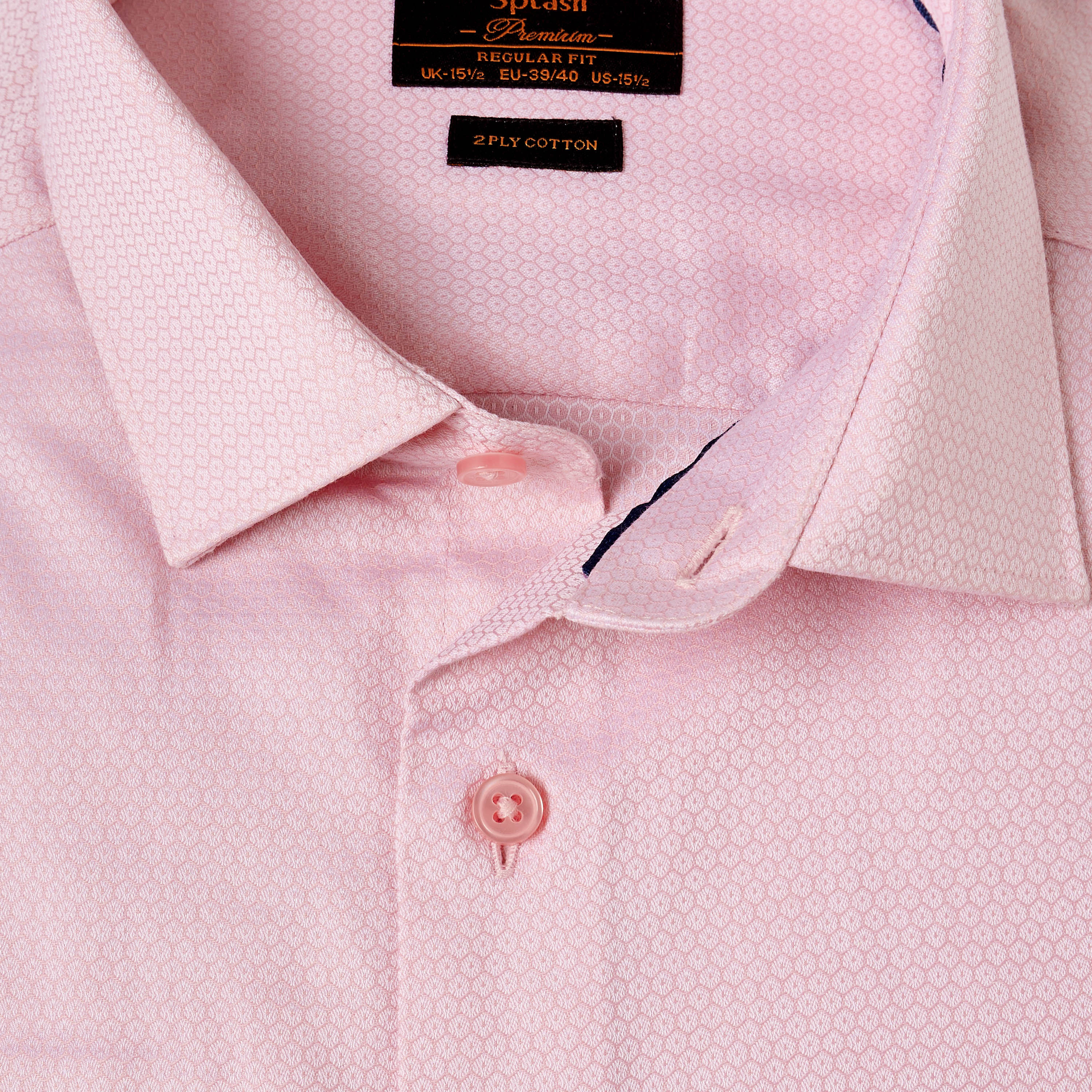 Regular Fit Collared Dobby Textured Long Sleeves Shirt-men-clothing-shirts-image-6