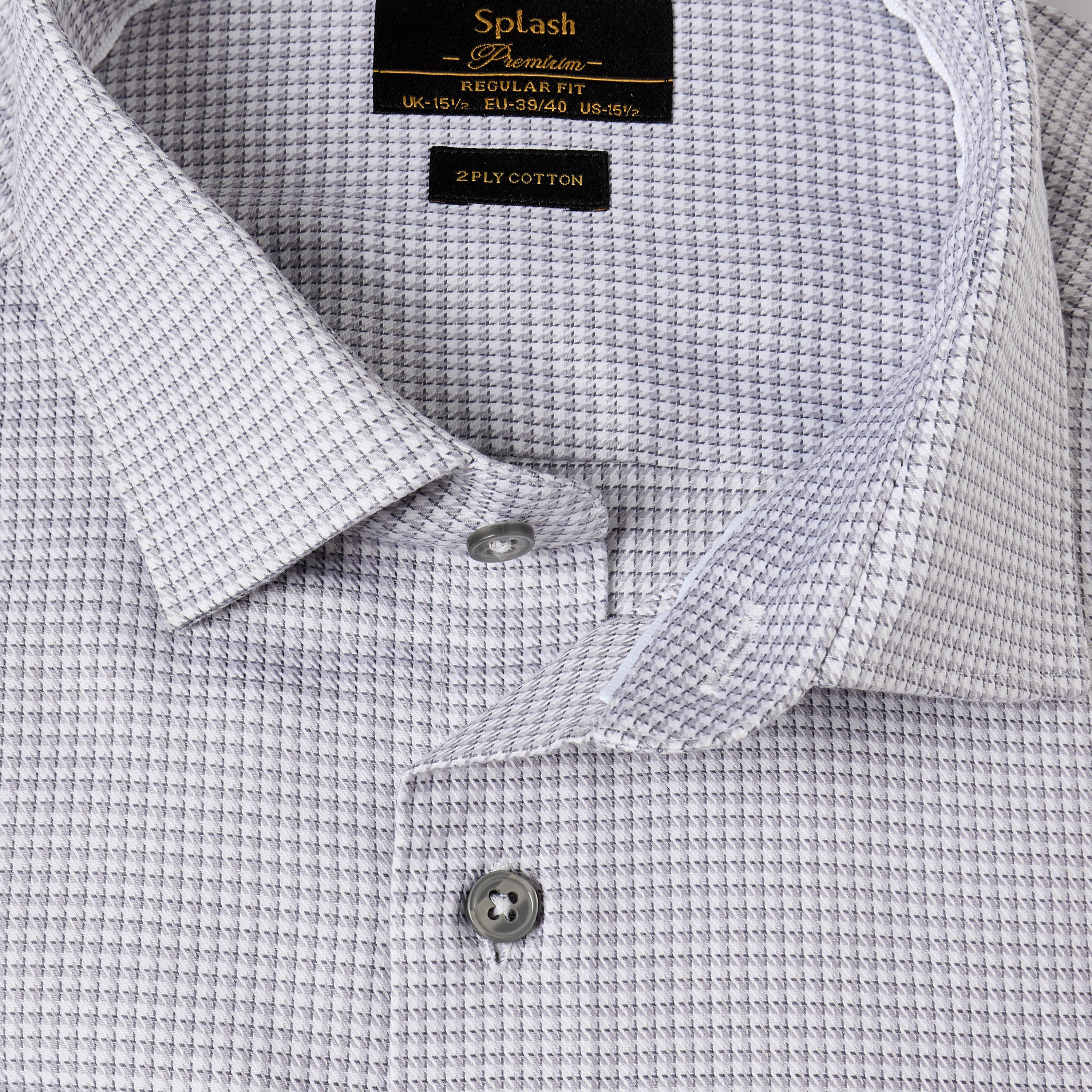 قميص دوبي بارز الملمس بقصة عادية وياقة عادية وأكمام طويلة-men-clothing-shirts-image-6