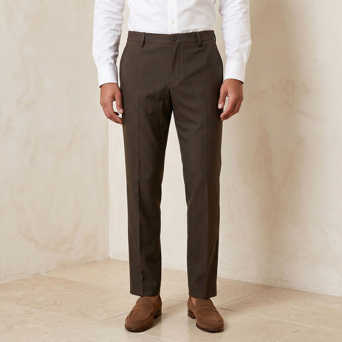 بنطلون رسمي بقصة عادية-men-clothing-bottoms-trousersandchinos-trousers-image-1