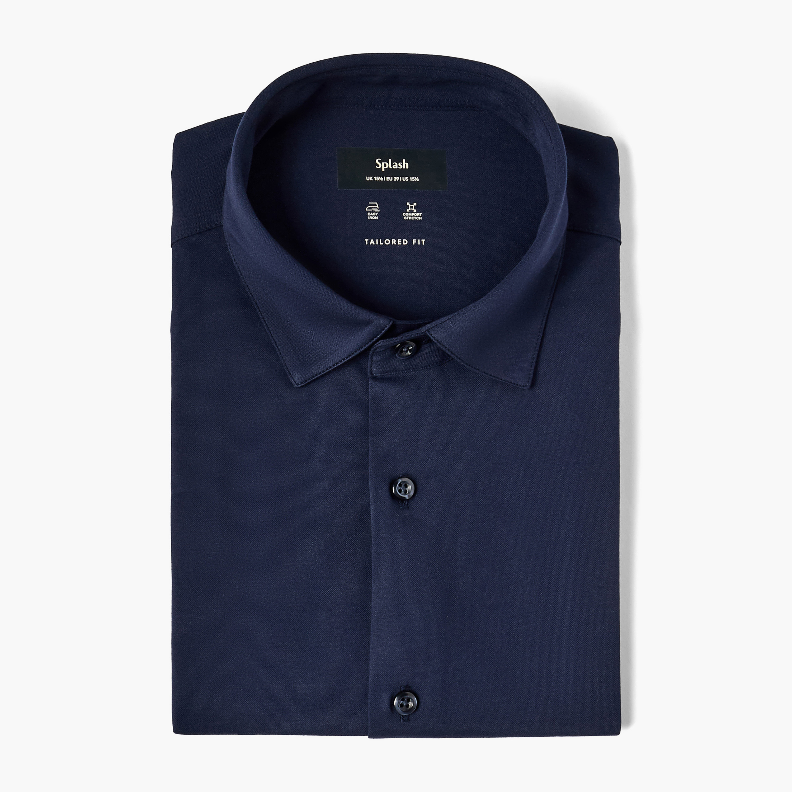 قميص بياقة كلاسيكية وقصة عادية وأكمام قصيرة-men-clothing-shirts-image-5