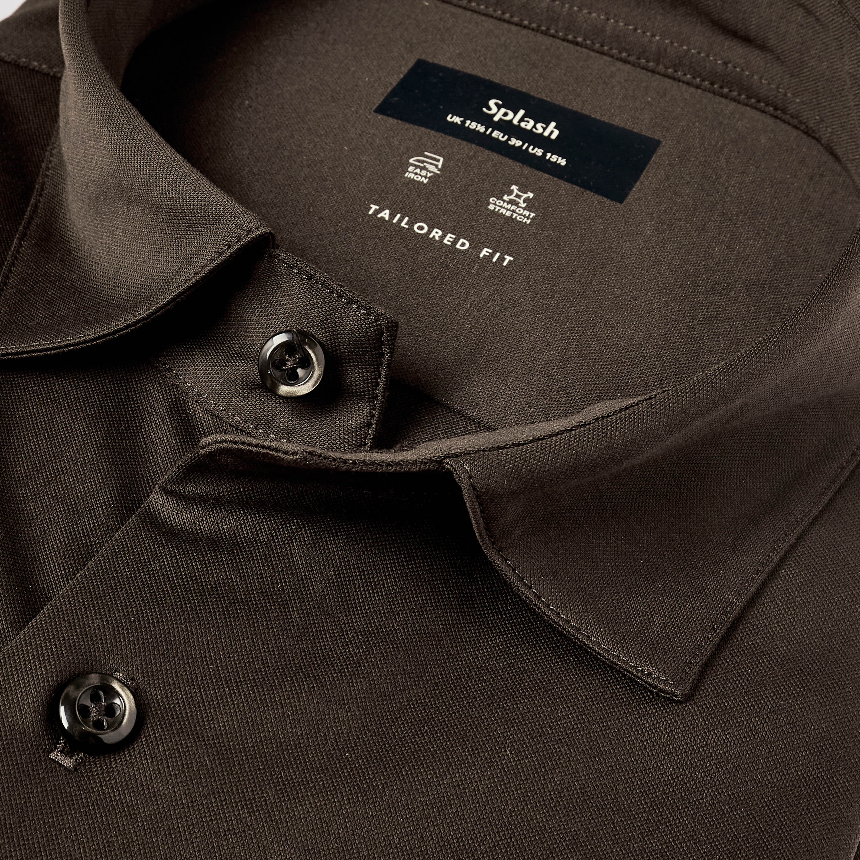 قميص بياقة كلاسيكية وقصة عادية وأكمام قصيرة-men-clothing-shirts-image-2