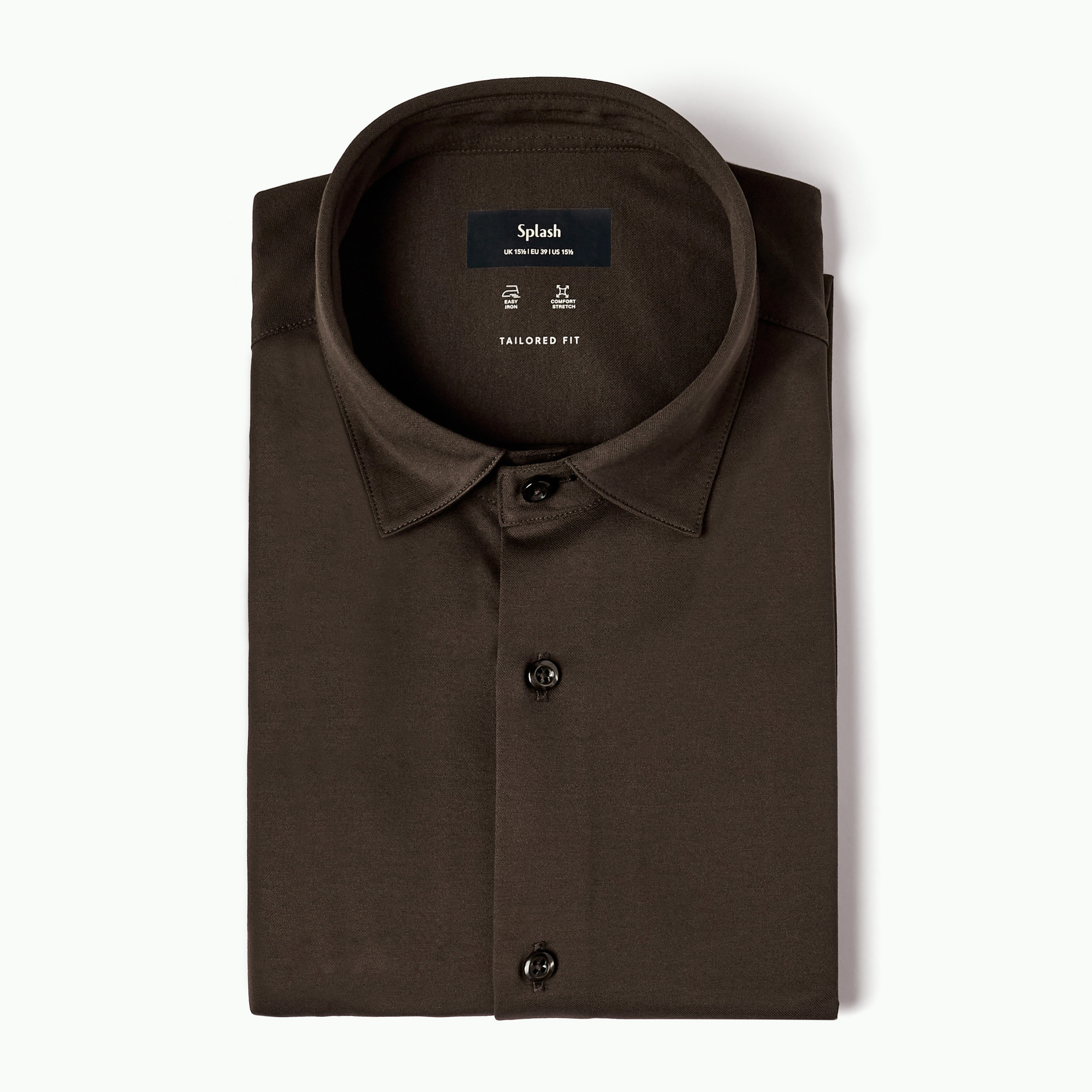 قميص بياقة كلاسيكية وقصة عادية وأكمام قصيرة-men-clothing-shirts-image-5