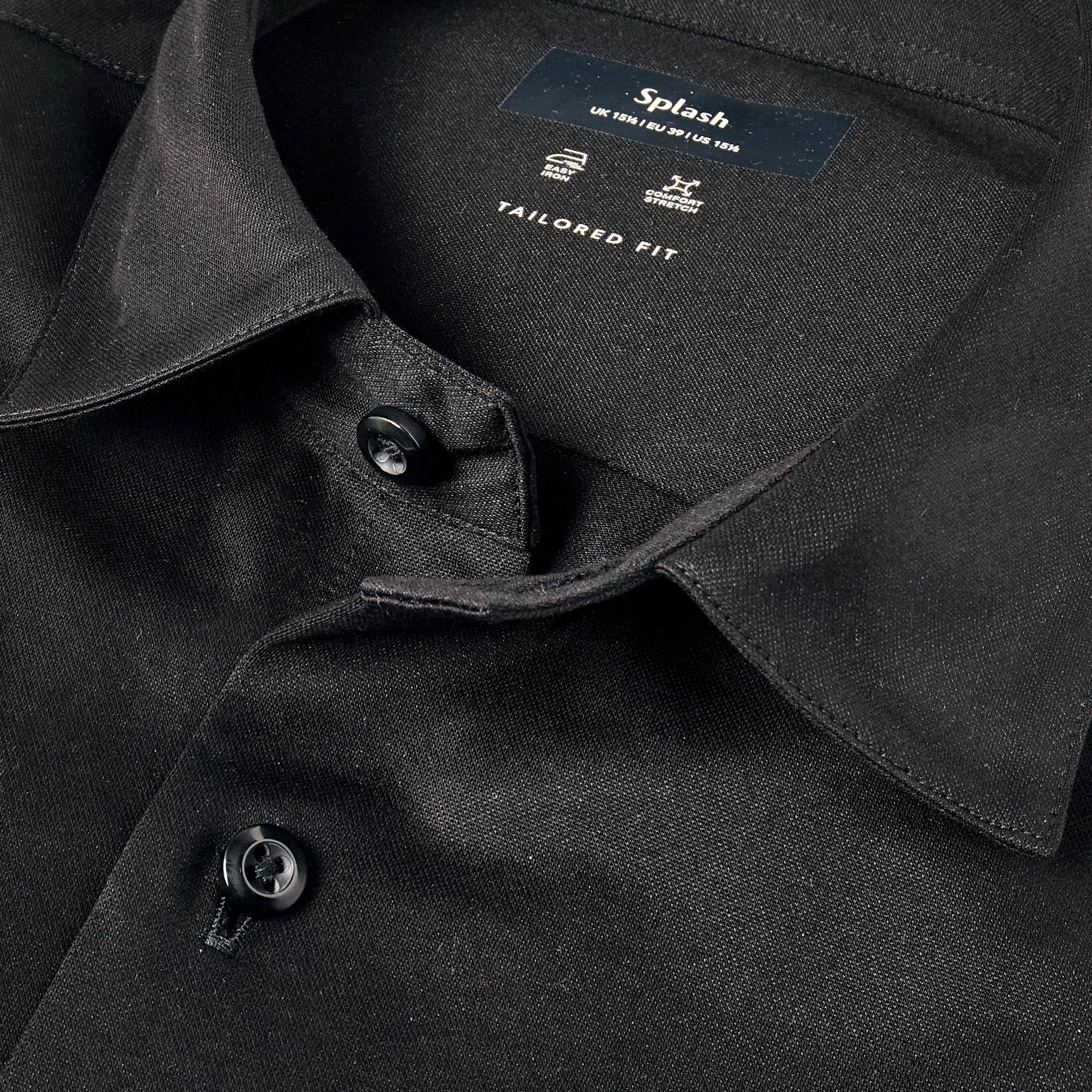 قميص بياقة كلاسيكية وقصة عادية وأكمام قصيرة-men-clothing-shirts-image-2