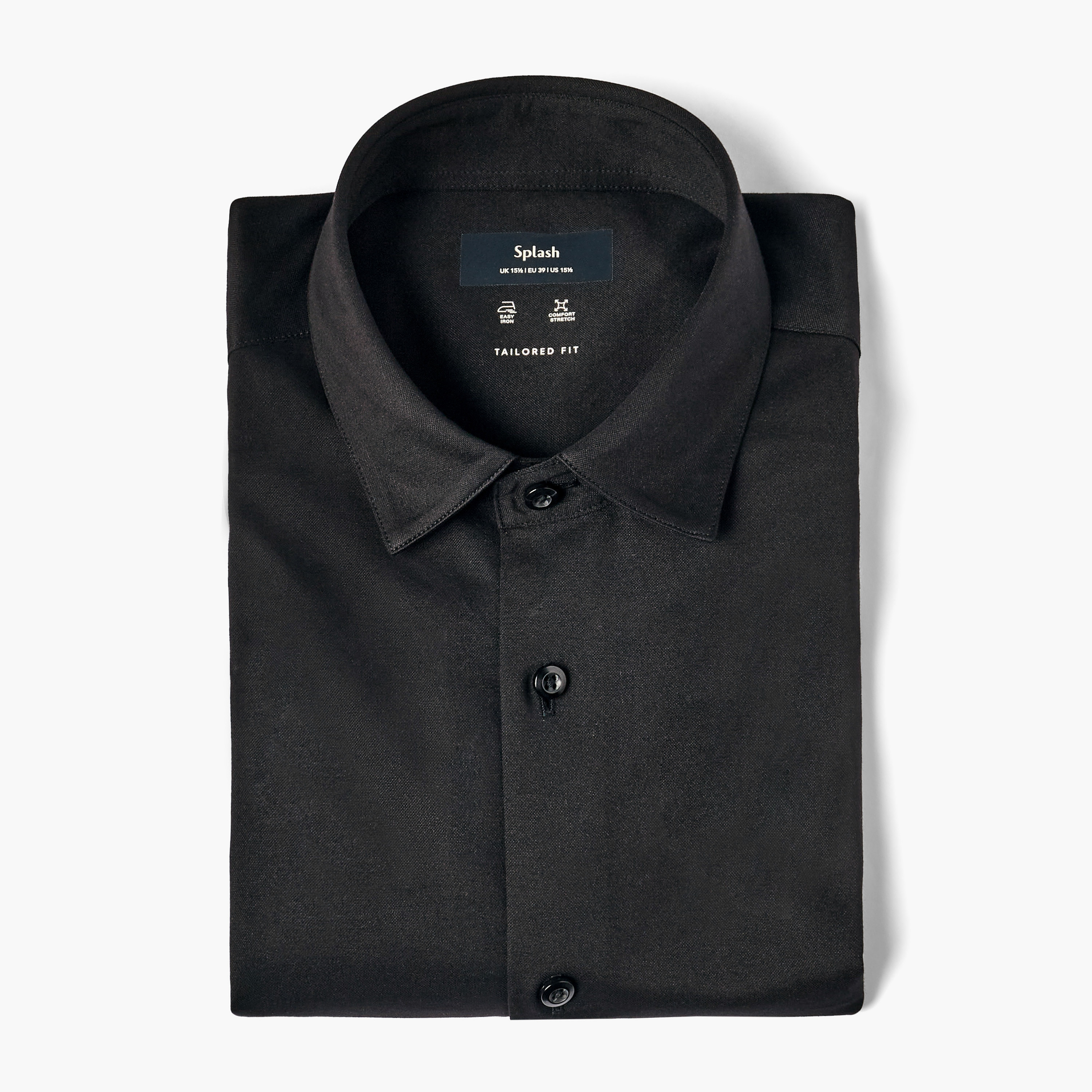 قميص بياقة كلاسيكية وقصة عادية وأكمام قصيرة-men-clothing-shirts-image-5