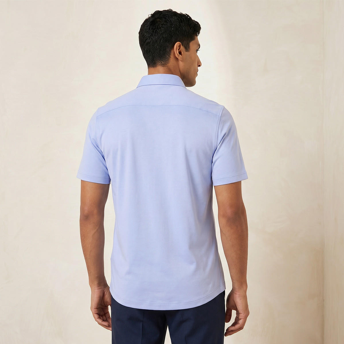قميص بياقة كلاسيكية وقصة عادية وأكمام قصيرة-men-clothing-shirts-image-3