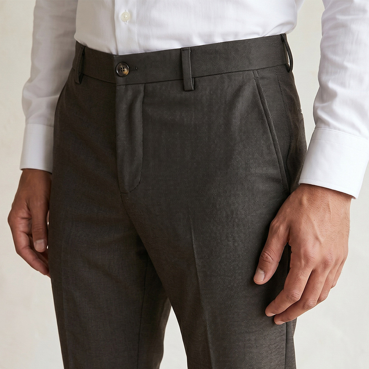 Slim Fit Dobby Formal Trousers-men-clothing-bottoms-trousersandchinos-trousers-image-5