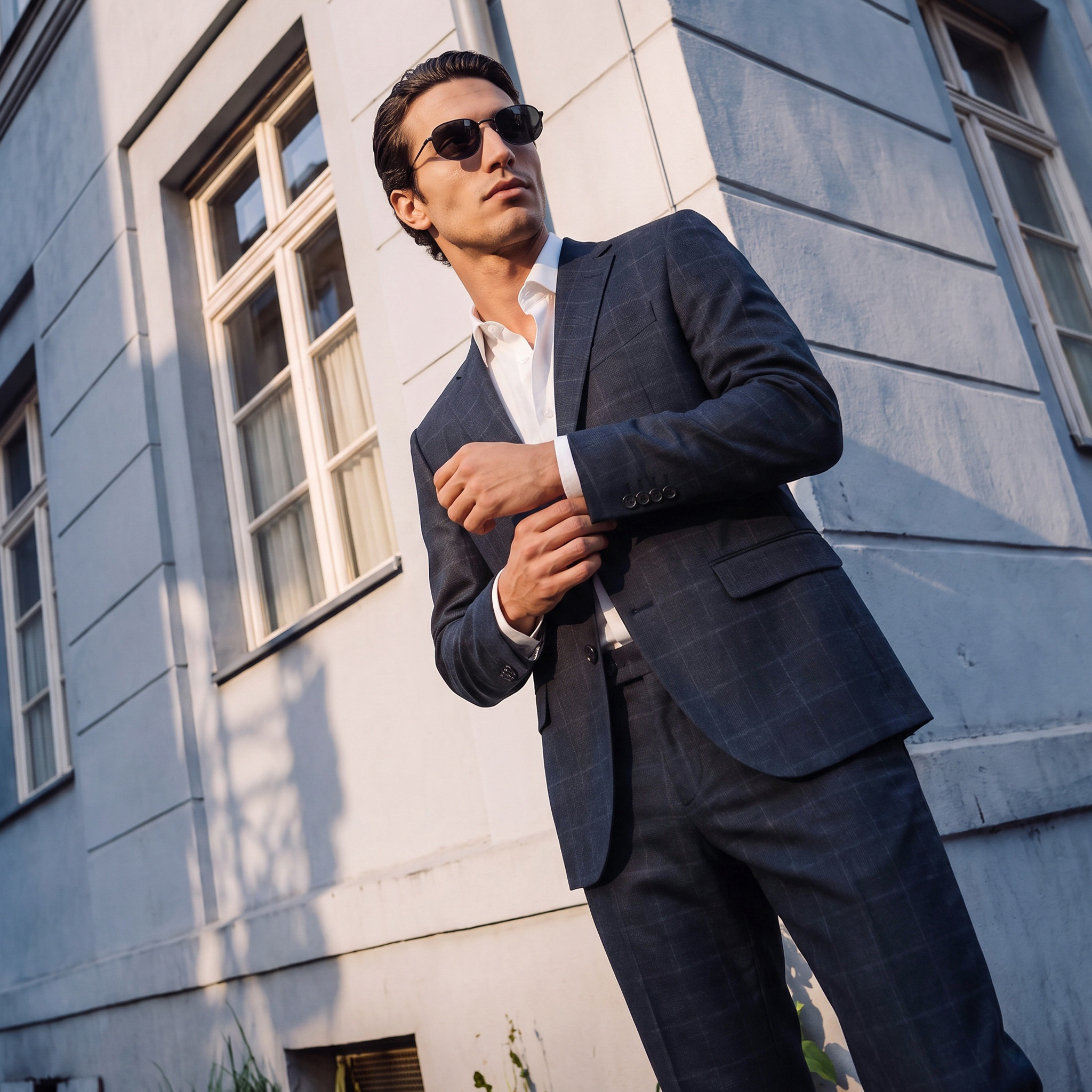 Slim Fit Checked Blazer-men-clothing-jacketsandblazers-blazers-image-1