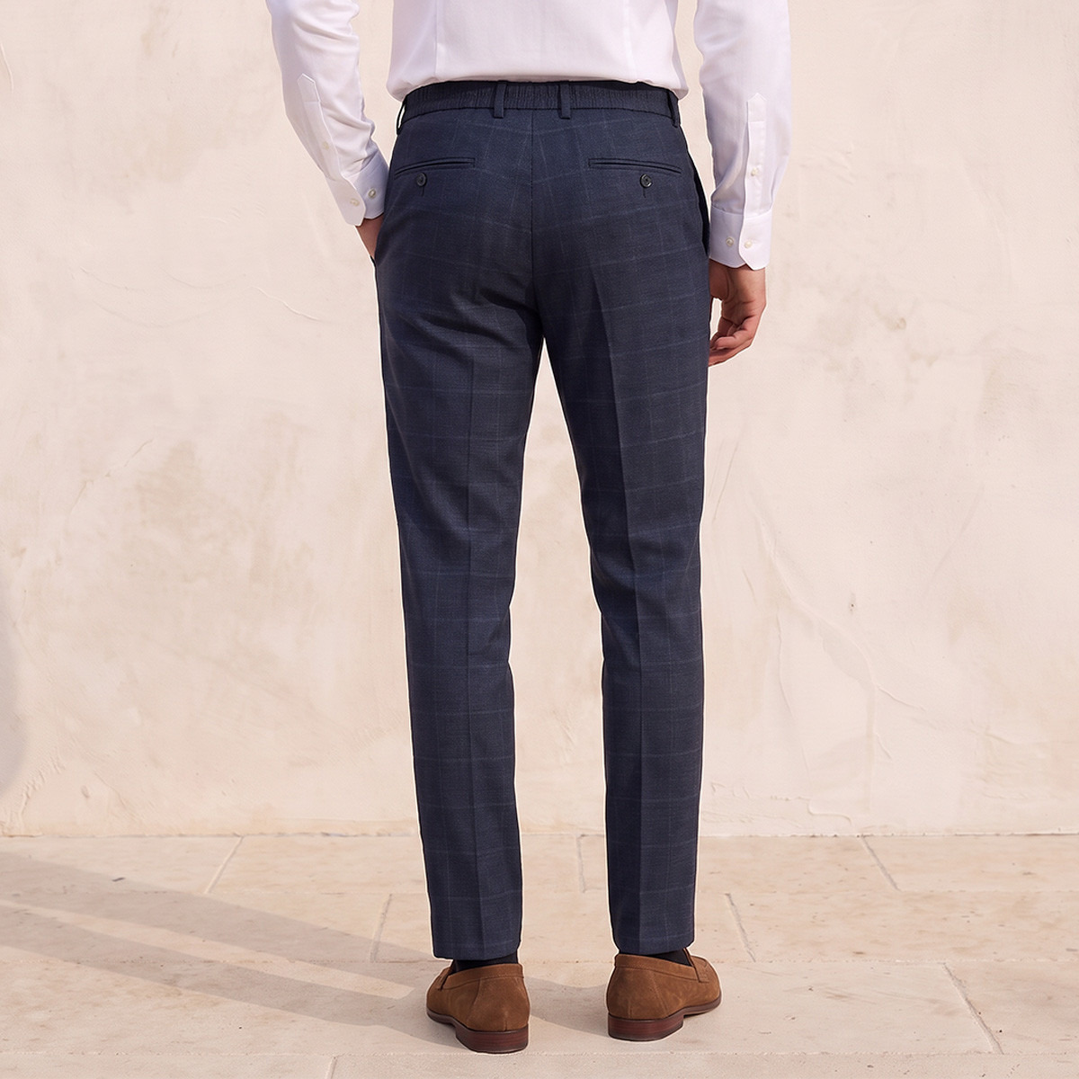 Checked Slim Fit Formal Trousers-men-clothing-bottoms-trousersandchinos-trousers-image-3
