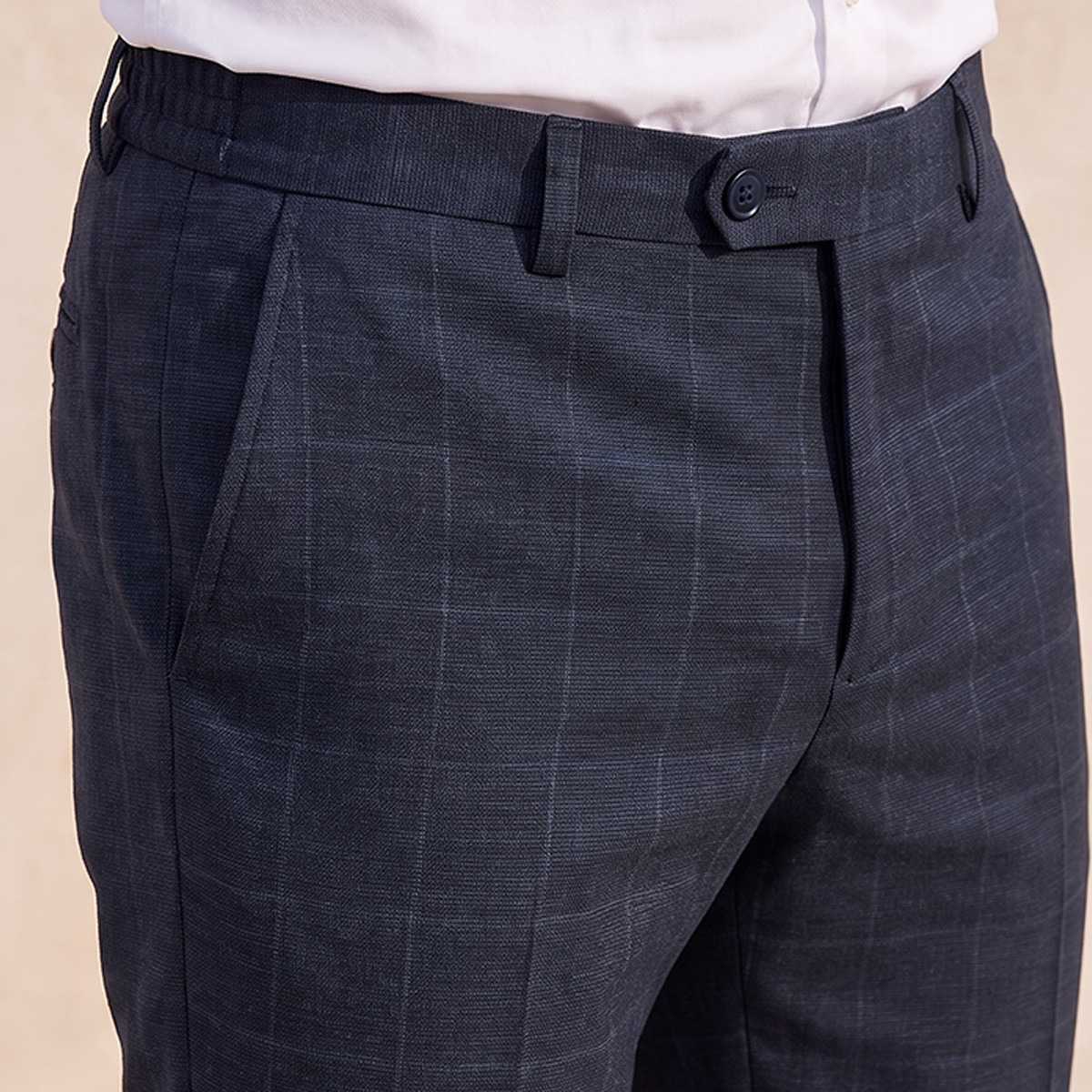 Checked Slim Fit Formal Trousers-men-clothing-bottoms-trousersandchinos-trousers-image-4