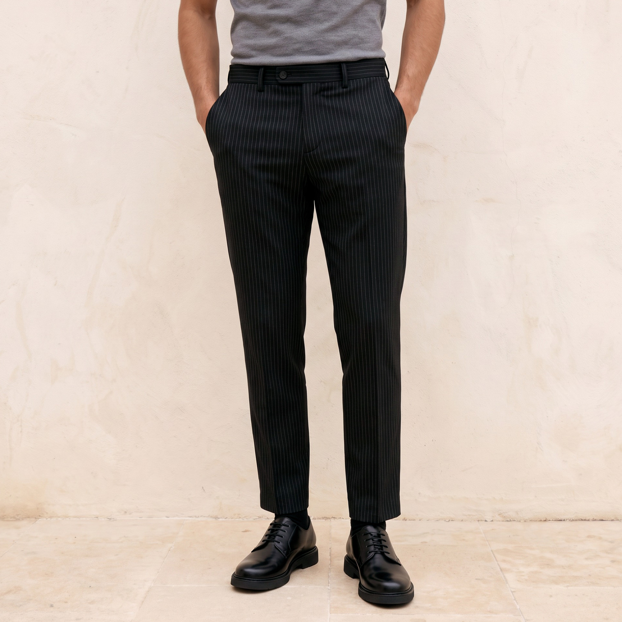 Regular Fit Striped Formal Trousers-men-clothing-coordsets-image-1
