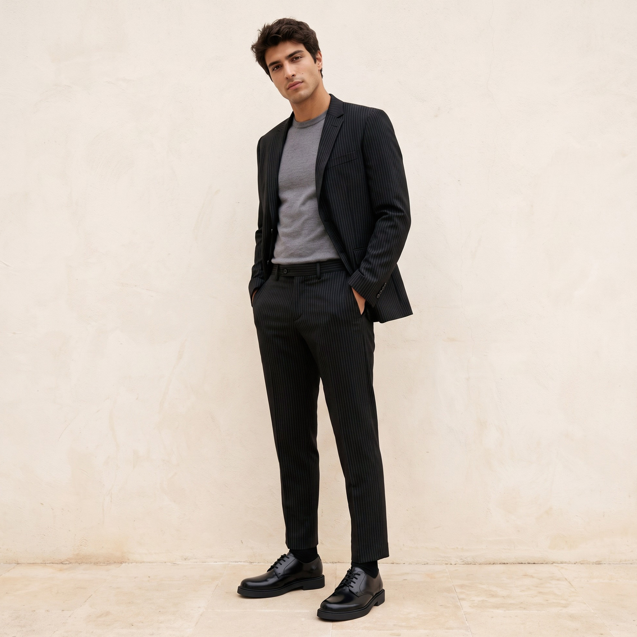 Regular Fit Striped Formal Trousers-men-clothing-coordsets-image-2