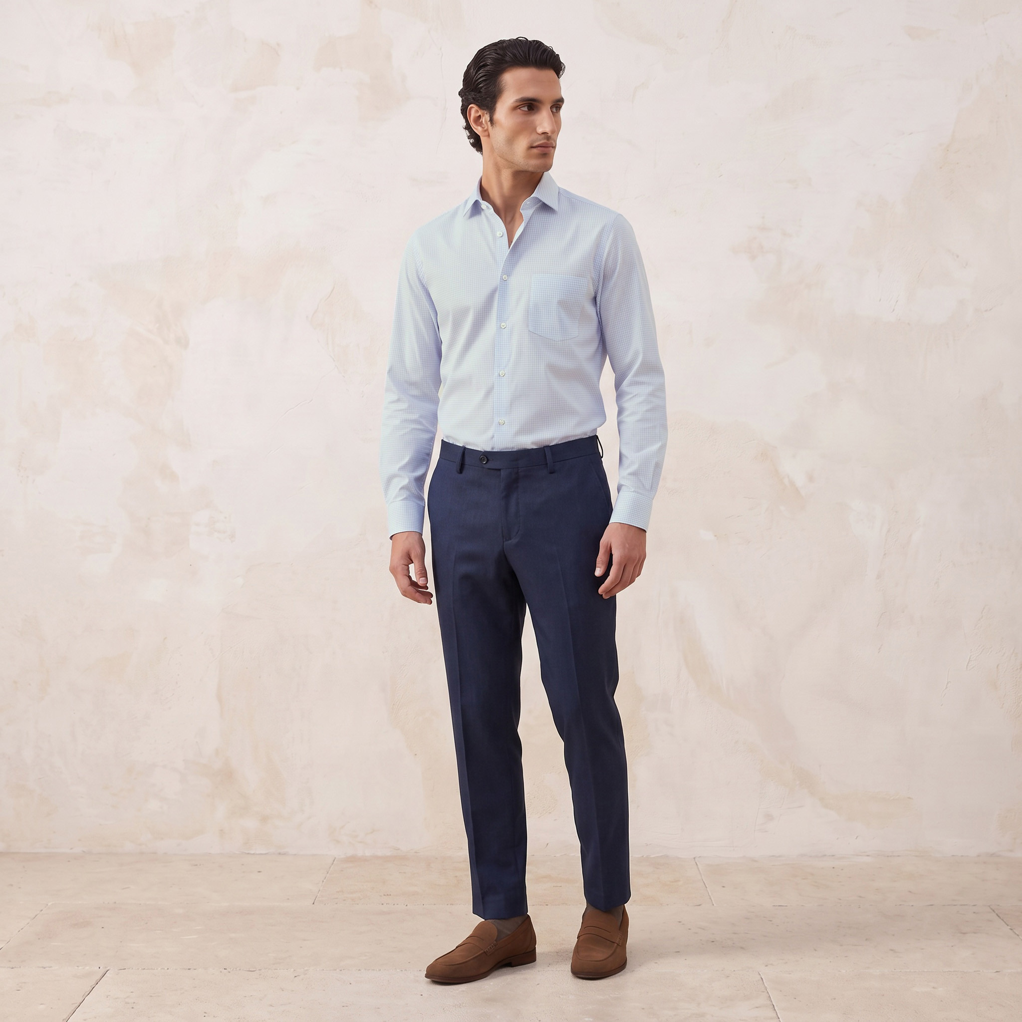 قميص كاروهات بقصّة عادية وأكمام طويلة-men-clothing-shirts-image-4