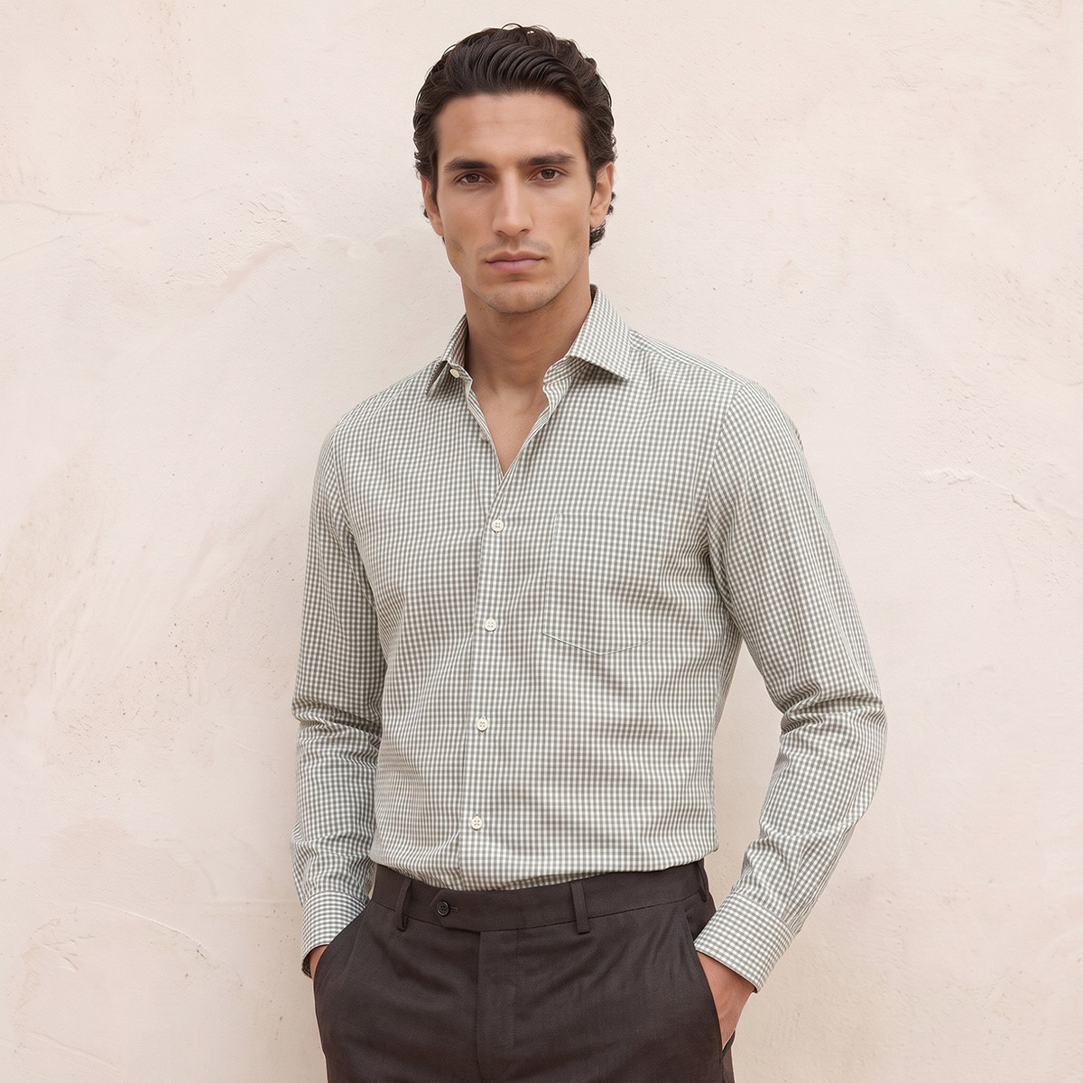 قميص كاروهات سهل الكي بقصة عادية-men-clothing-shirts-image-17