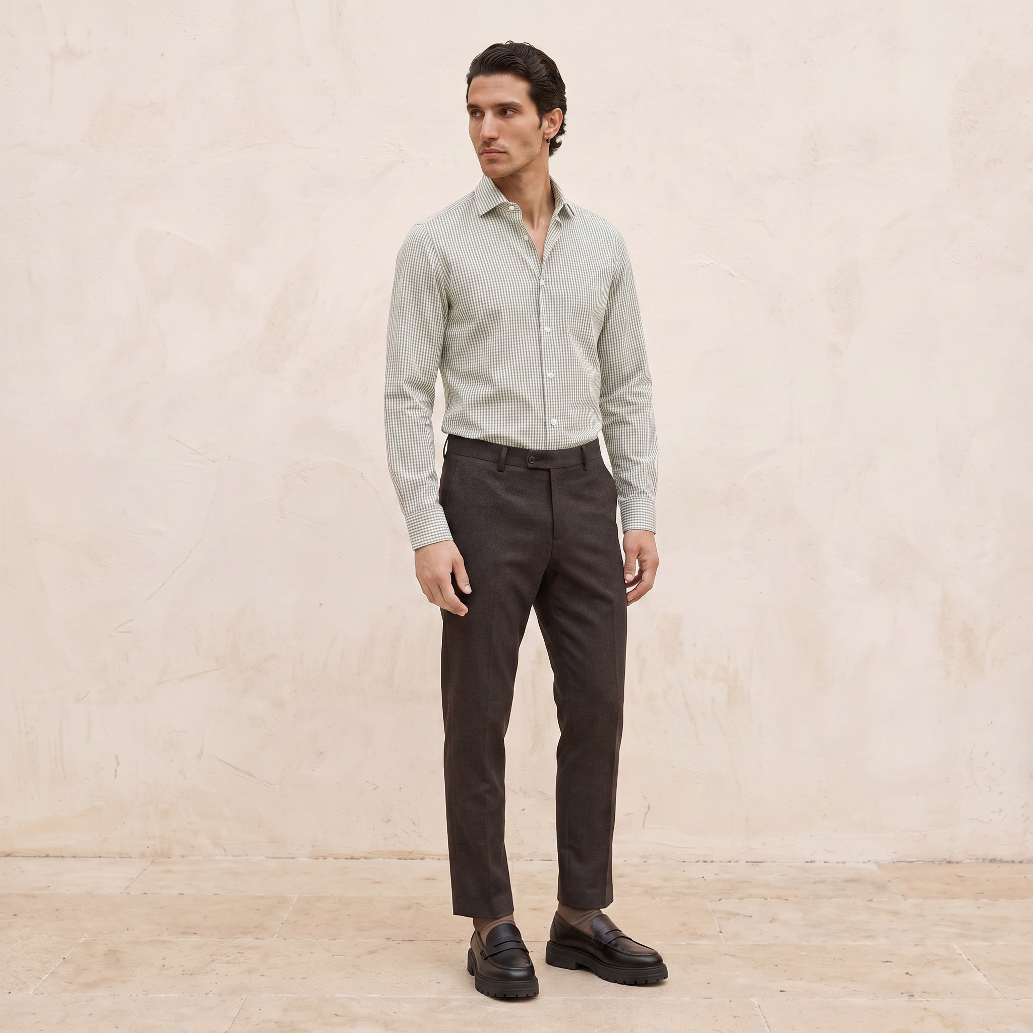 قميص كاروهات سهل الكي بقصة عادية-men-clothing-shirts-image-20