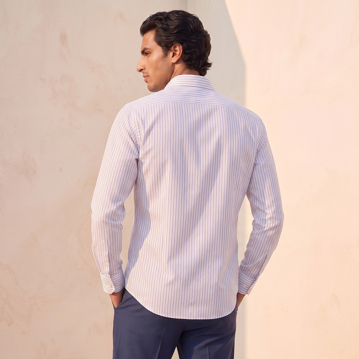 Regular Fit Striped Long Sleeves Shirt-men-clothing-shirts-image-4