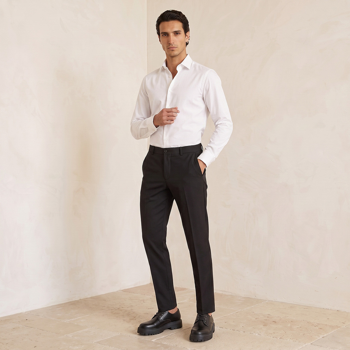 بنطلون رسمي بقصة ضيقة-men-clothing-coordsets-image-2