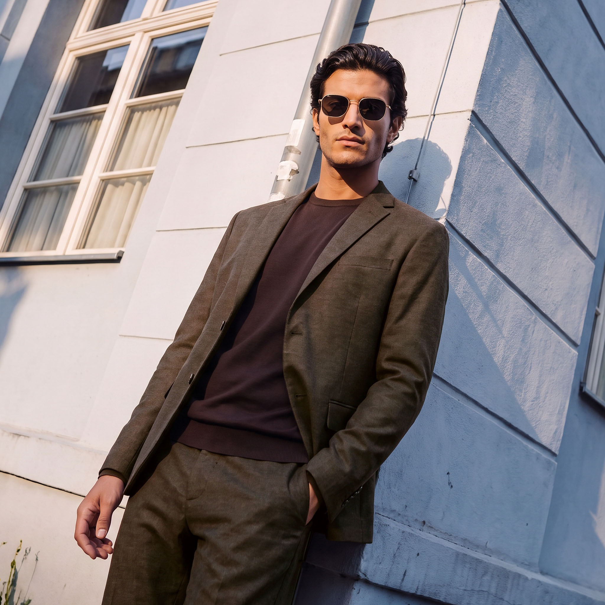 بليزر دوبي بارز الملمس بقصّة عادية -men-clothing-jacketsandblazers-blazers-image-1