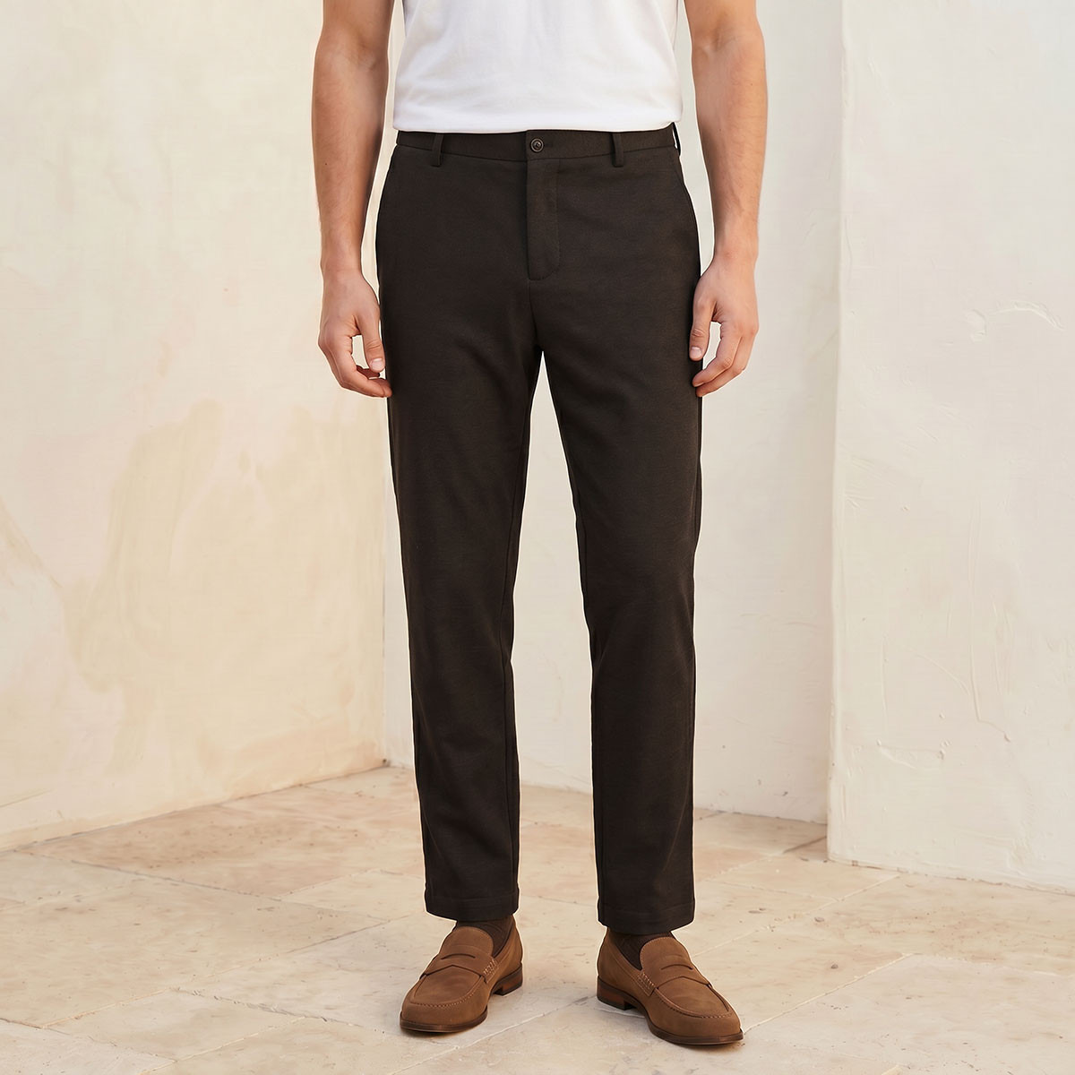 Regular Fit Dobby Formal Trousers-men-clothing-coordsets-image-1