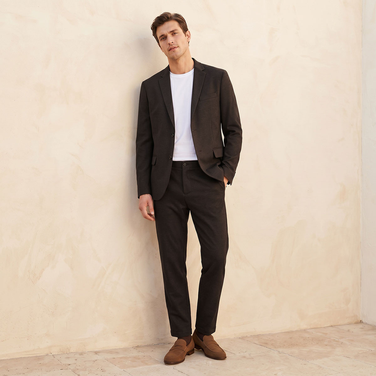 Regular Fit Dobby Formal Trousers-men-clothing-coordsets-image-5